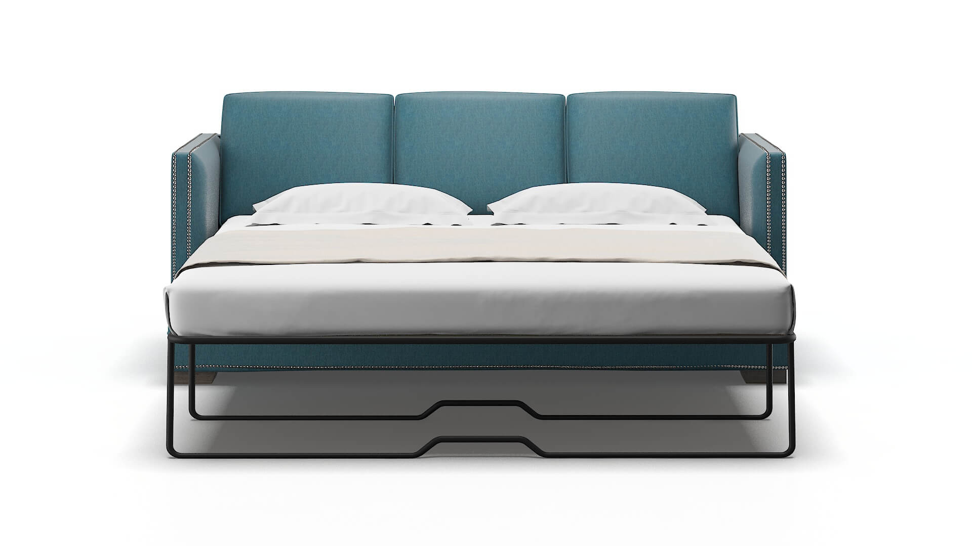 Riga Royale Electric_blue Sofa Sleeper Espresso legs 1