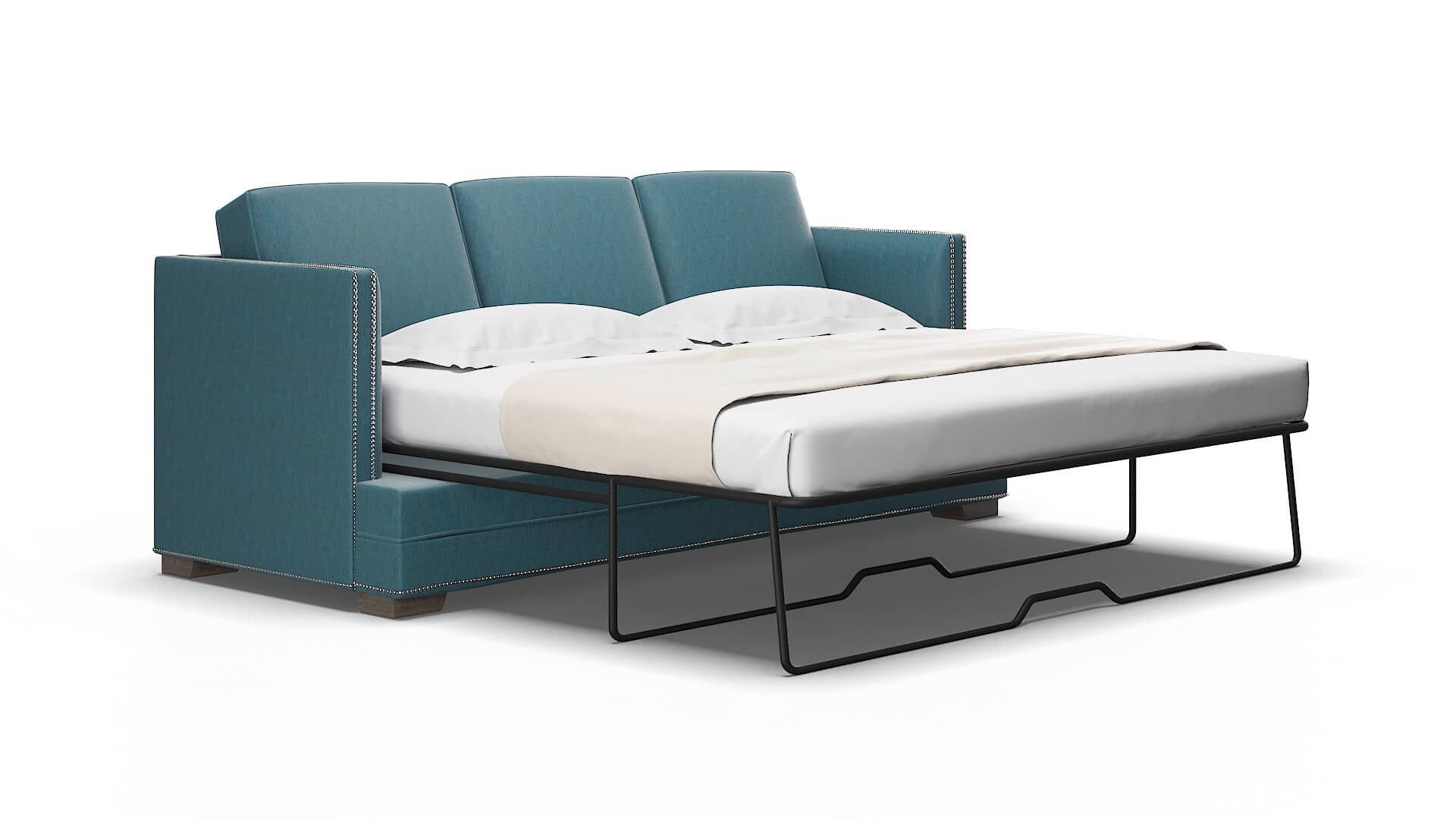 Riga Royale electric_blue Sofa sleeper Espresso Legs  2