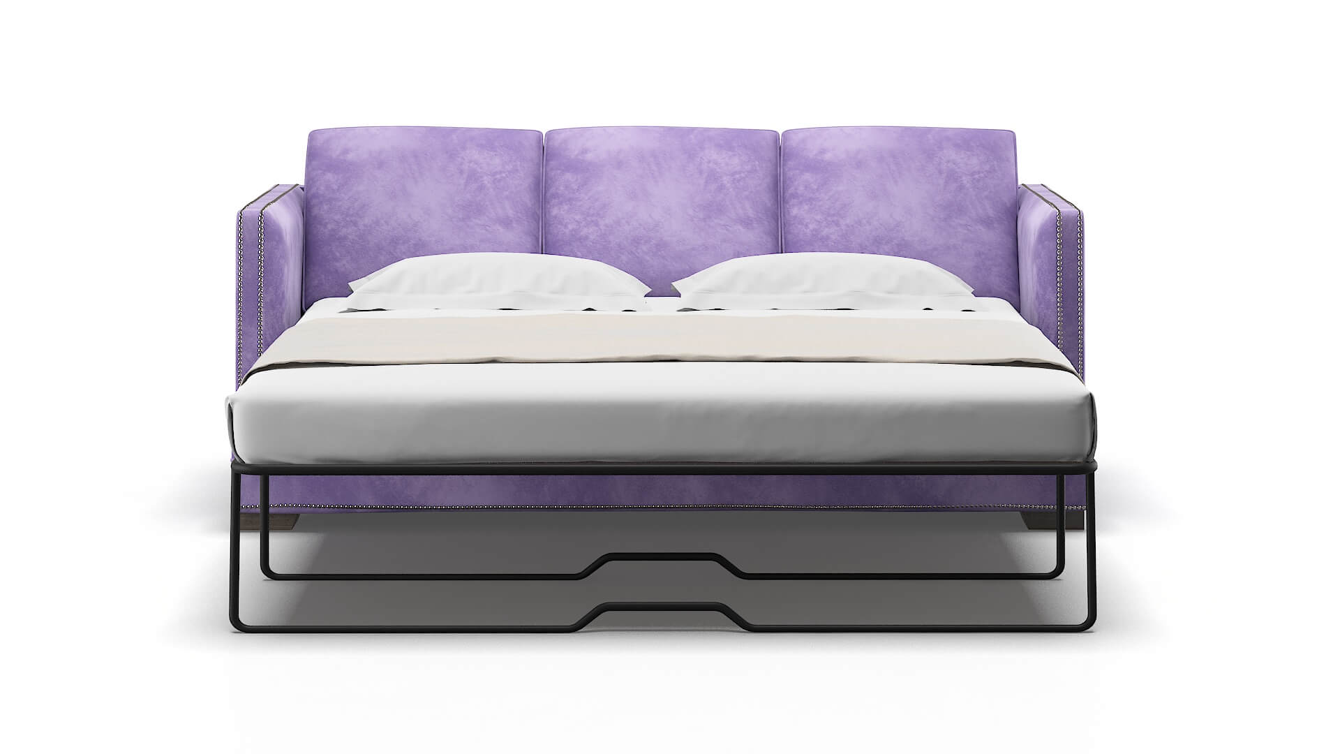 Riga Royale Lavender Sofa Sleeper Espresso legs 1