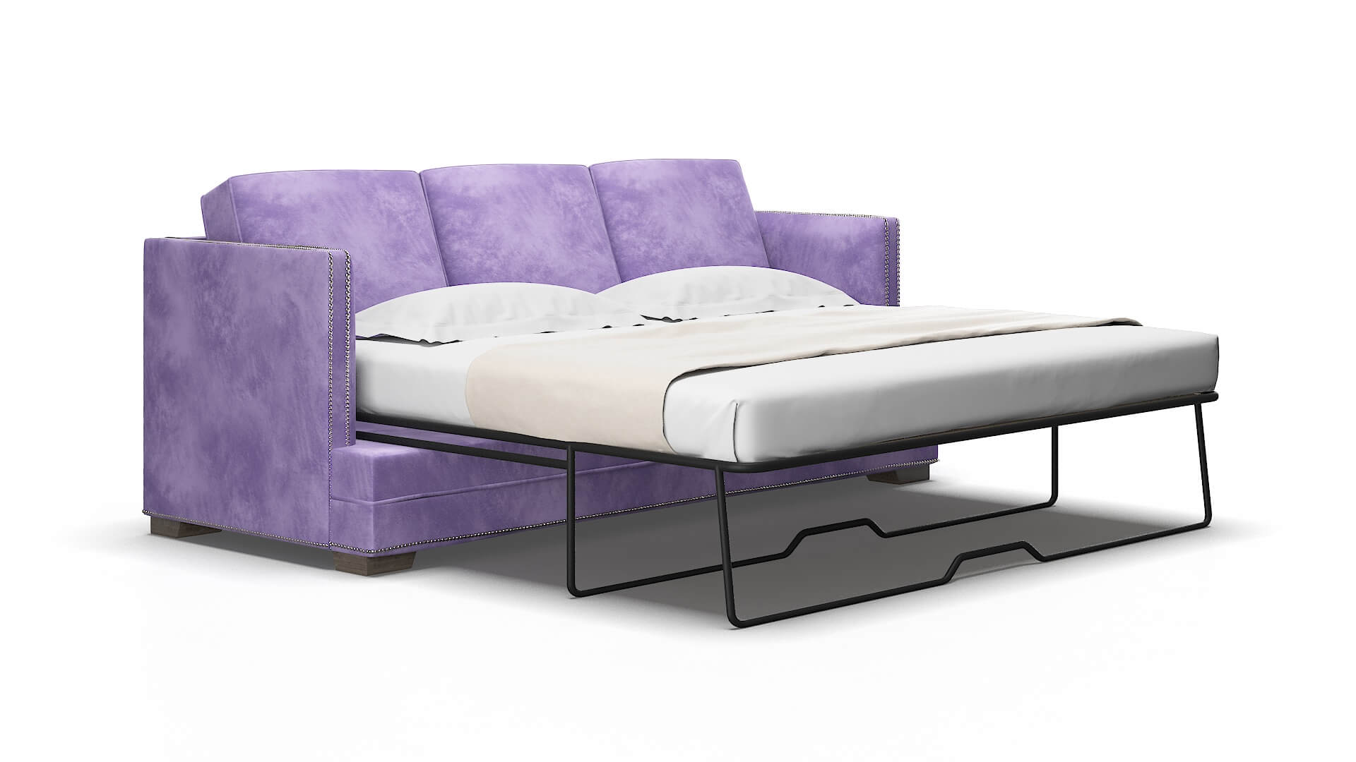 Riga Royale lavender Sofa sleeper Espresso Legs  2