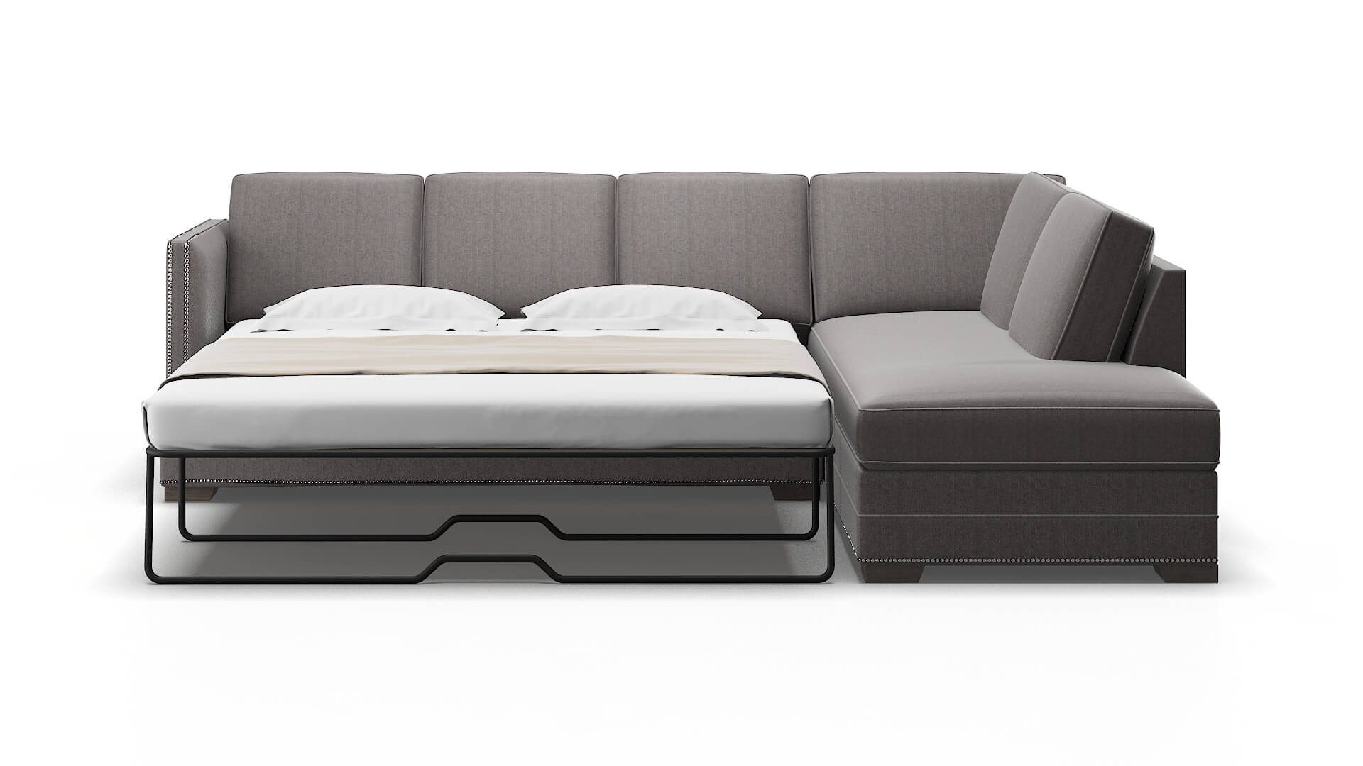 Riga Sasha Granite Panel Sleeper Espresso legs 1