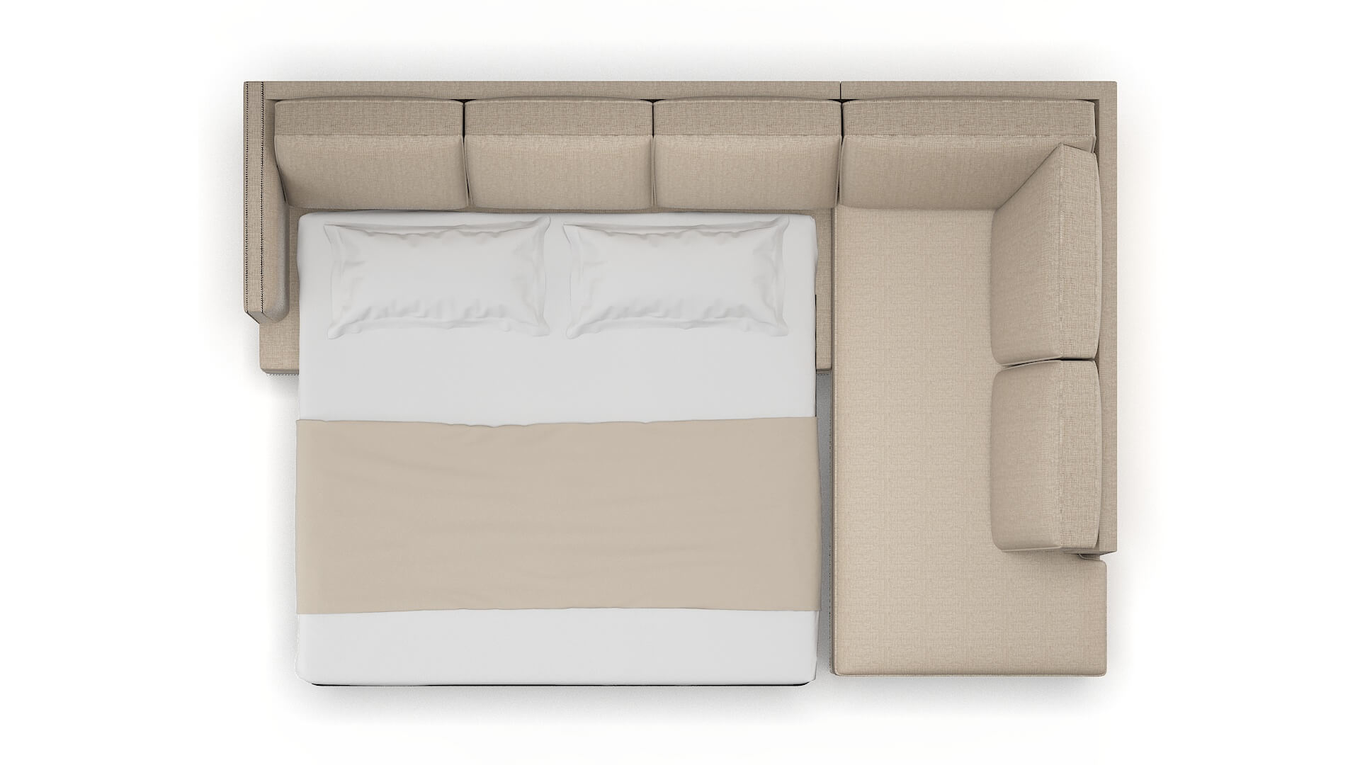 Riga Sosoftness 74 Panel Sleeper Espresso legs 3