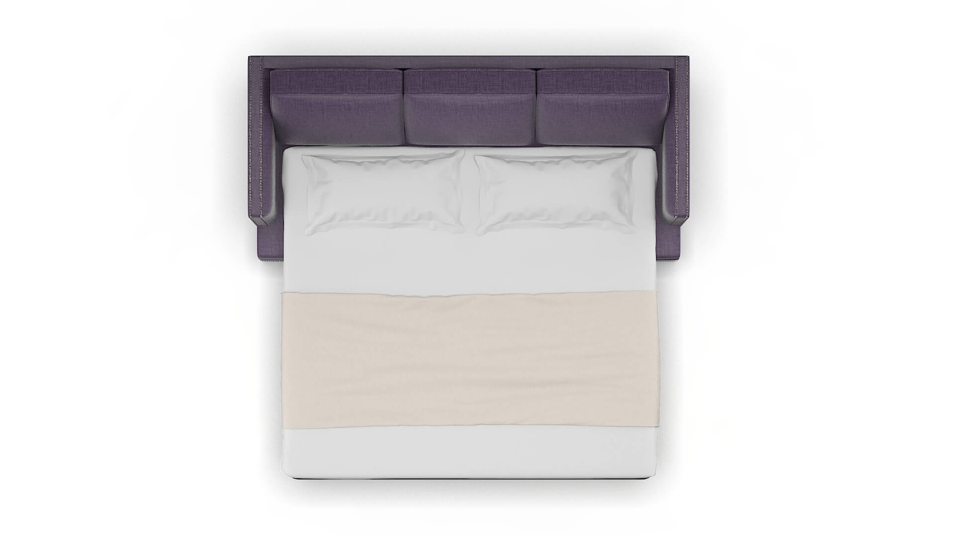 Riga Tess Blackberry Sofa Sleeper Espresso legs 3