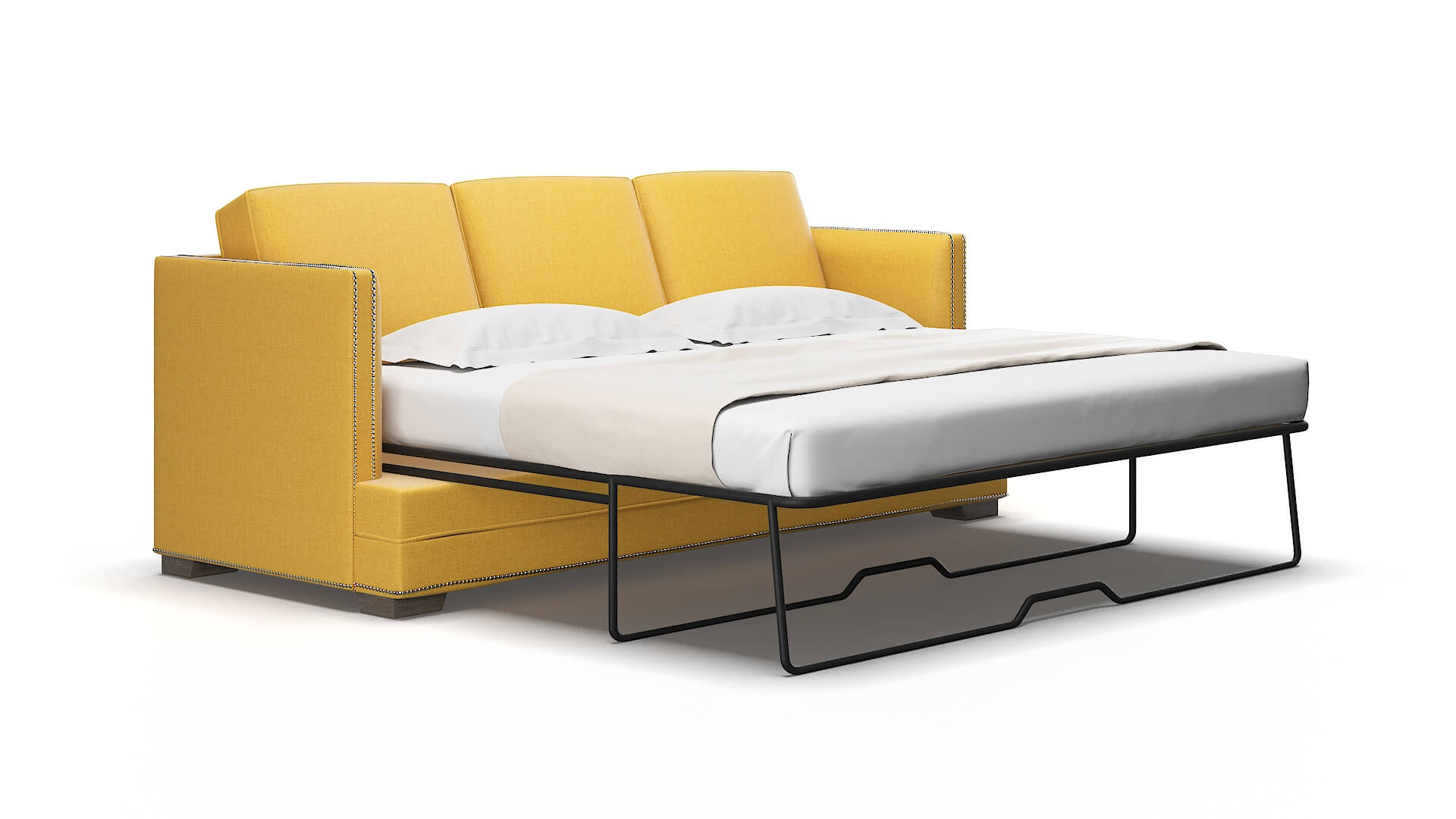 Riga Tess turmeric Sofa sleeper Espresso Legs  2