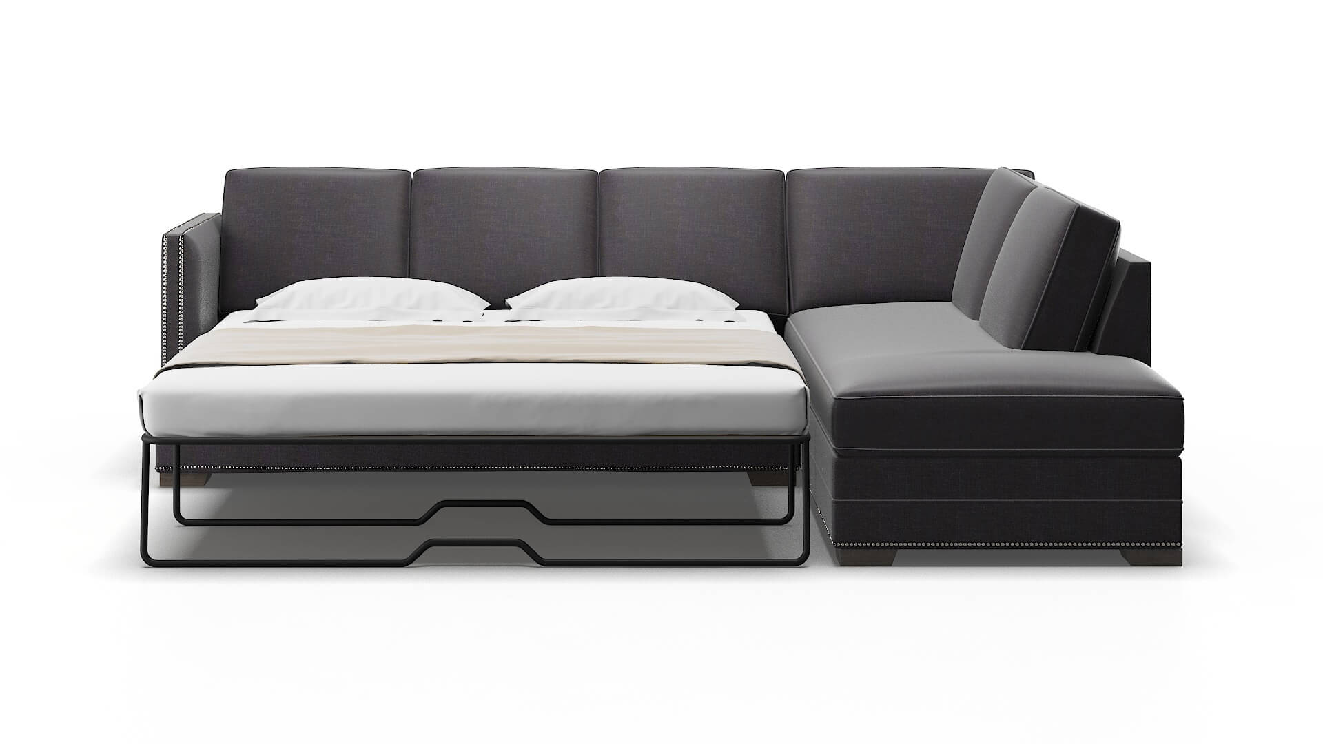 Riga Venus Onyx Panel Sleeper Espresso legs 1