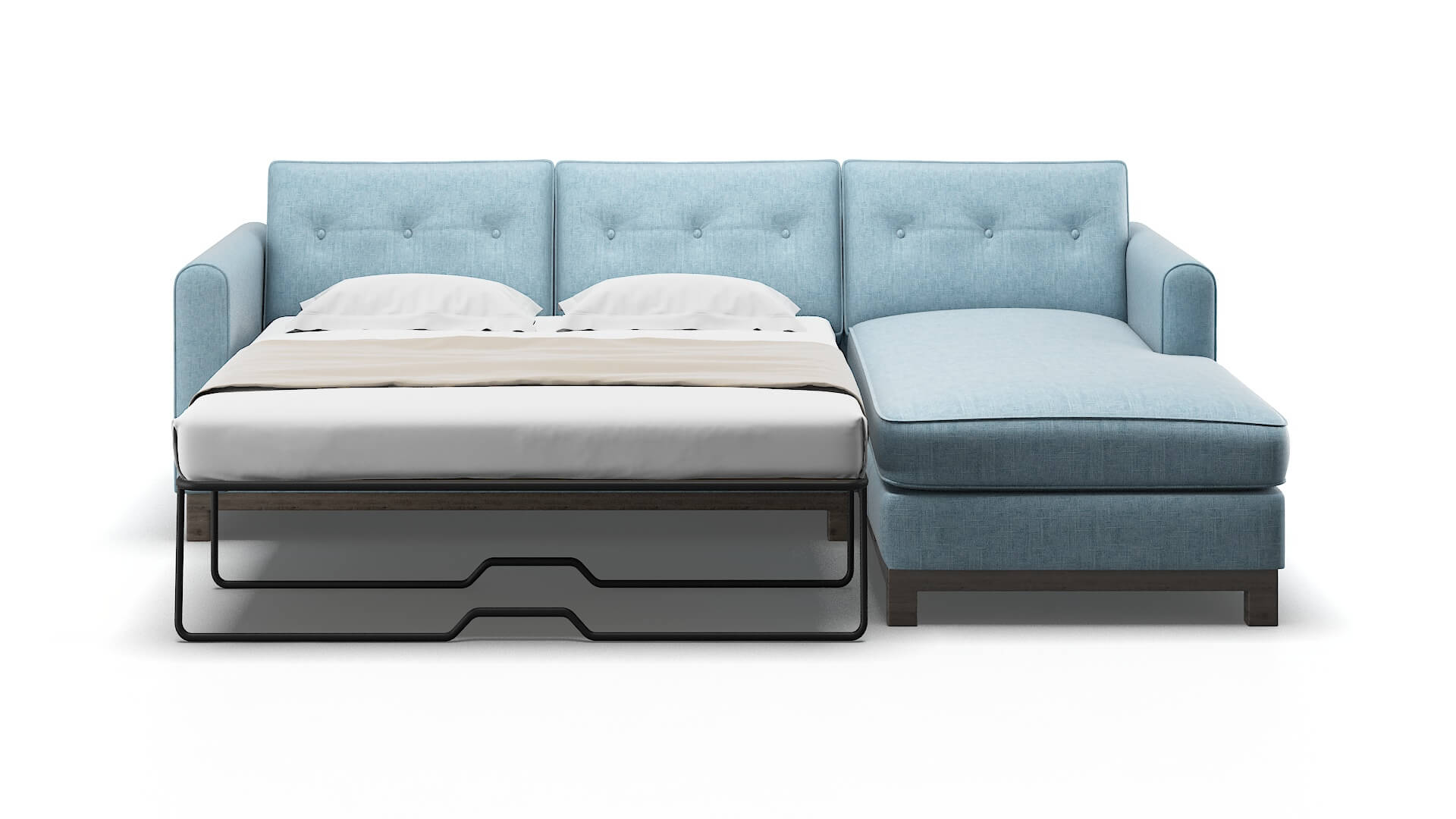 Rio Atlas Turquoise Panel Sleeper Espresso legs 1