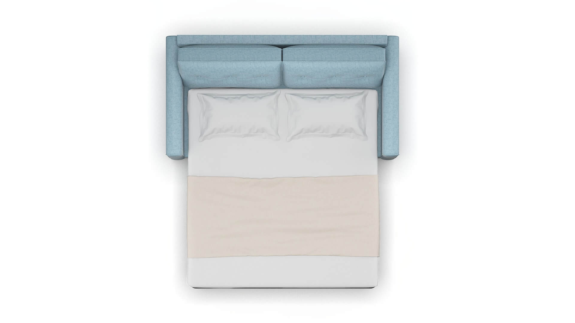 Rio Atlas Turquoise Sofa Sleeper Espresso legs 3