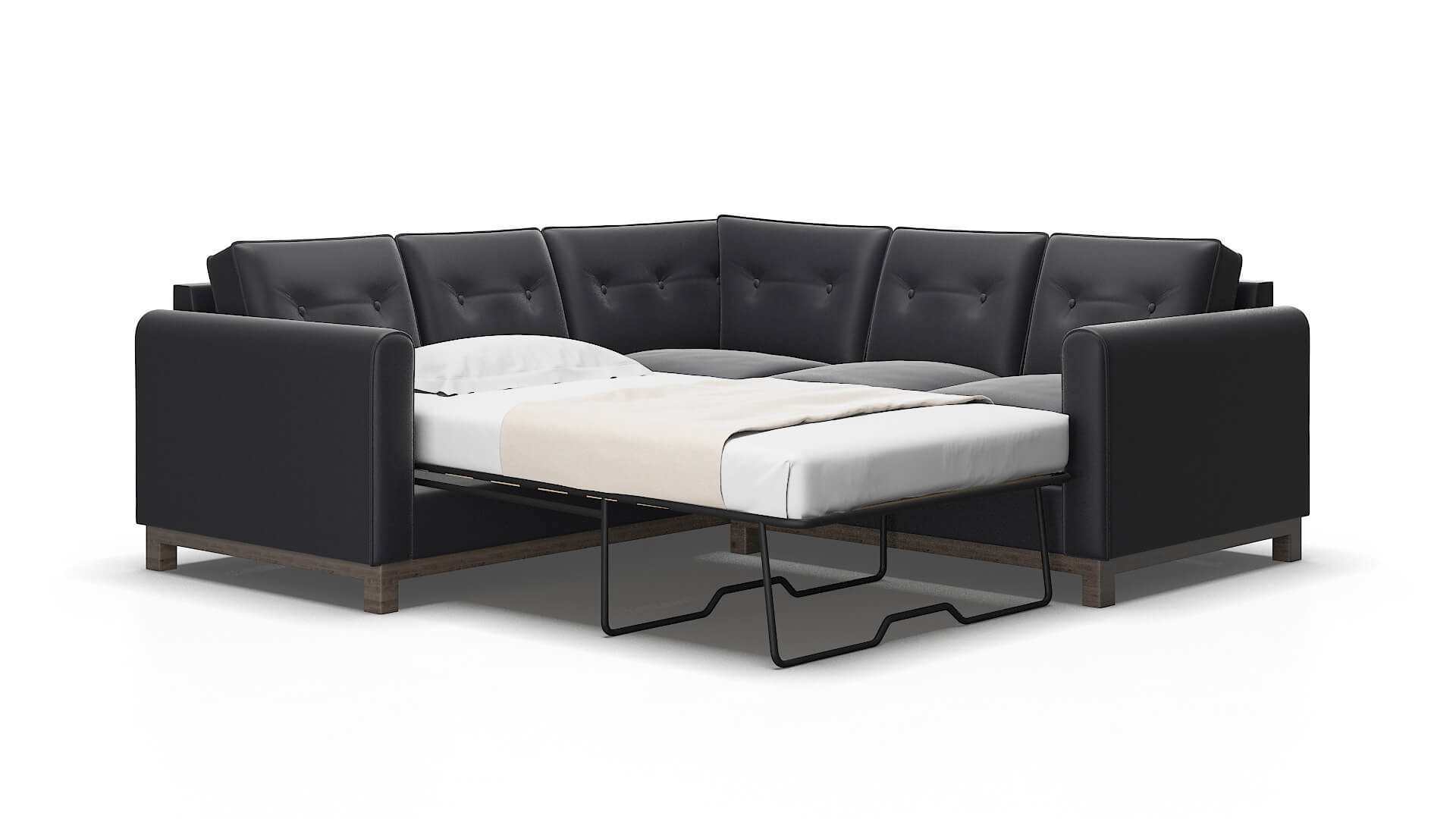 Rio Atlas_plz navy Sectional sleeper Espresso Legs  2