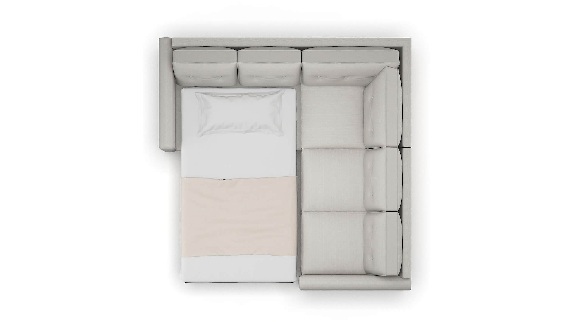 Rio Avenger Dolphin Sectional Sleeper Espresso legs 3