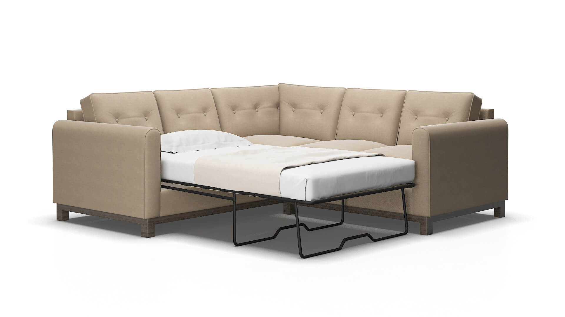 Rio Avenger driftwood Sectional sleeper Espresso Legs  2