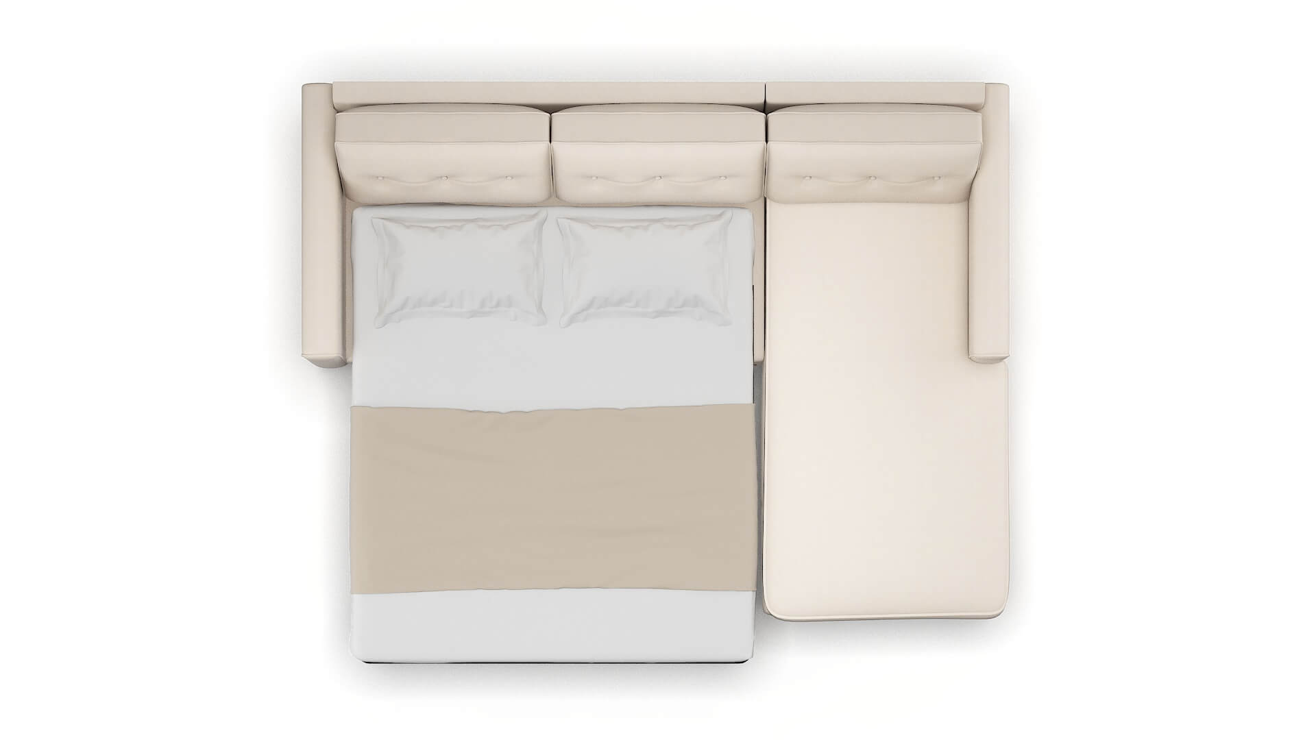 Rio Bella Buckwheat Panel Sleeper Espresso legs 3