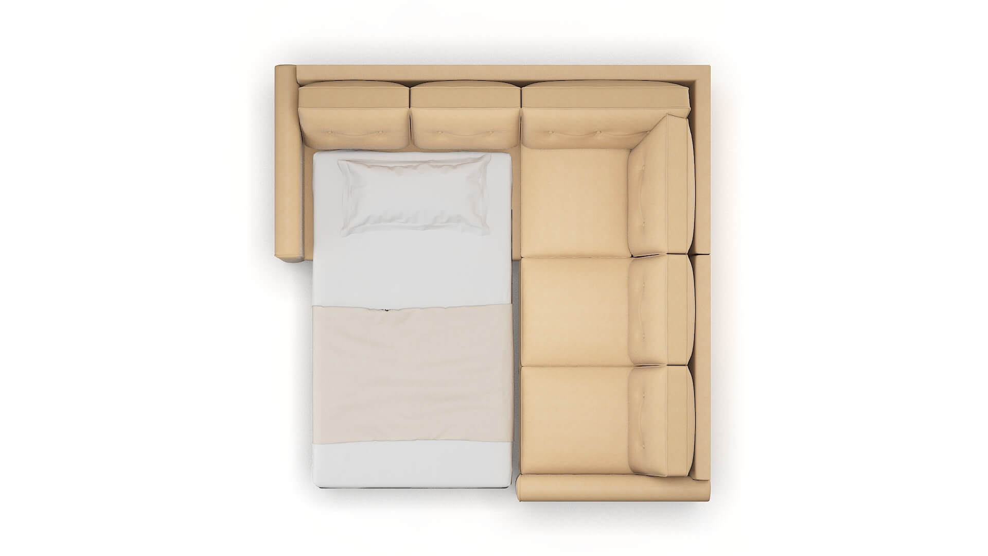 Rio Bella Coffee Sectional Sleeper Espresso legs 3