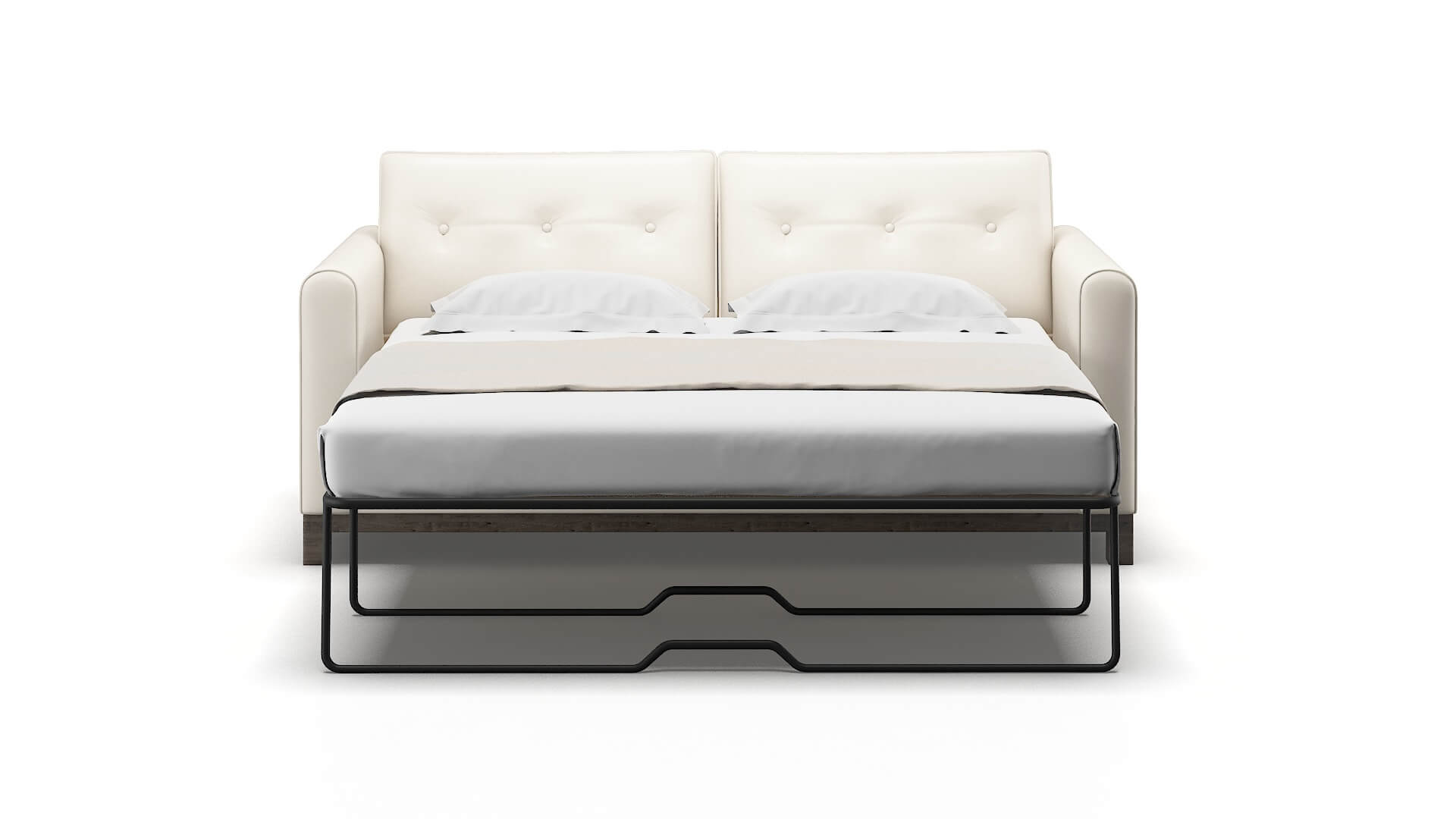 Rio Blanche Milky Sofa Sleeper Espresso legs 1