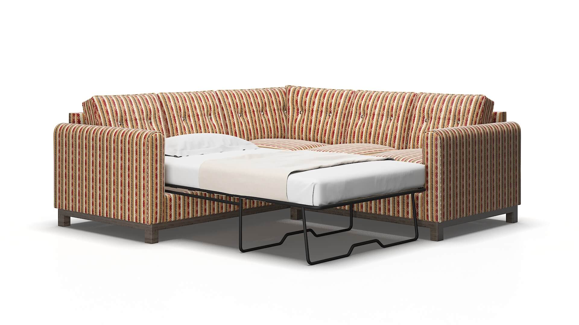 Rio Bodhi Tango Sectional Sleeper Espresso legs 2