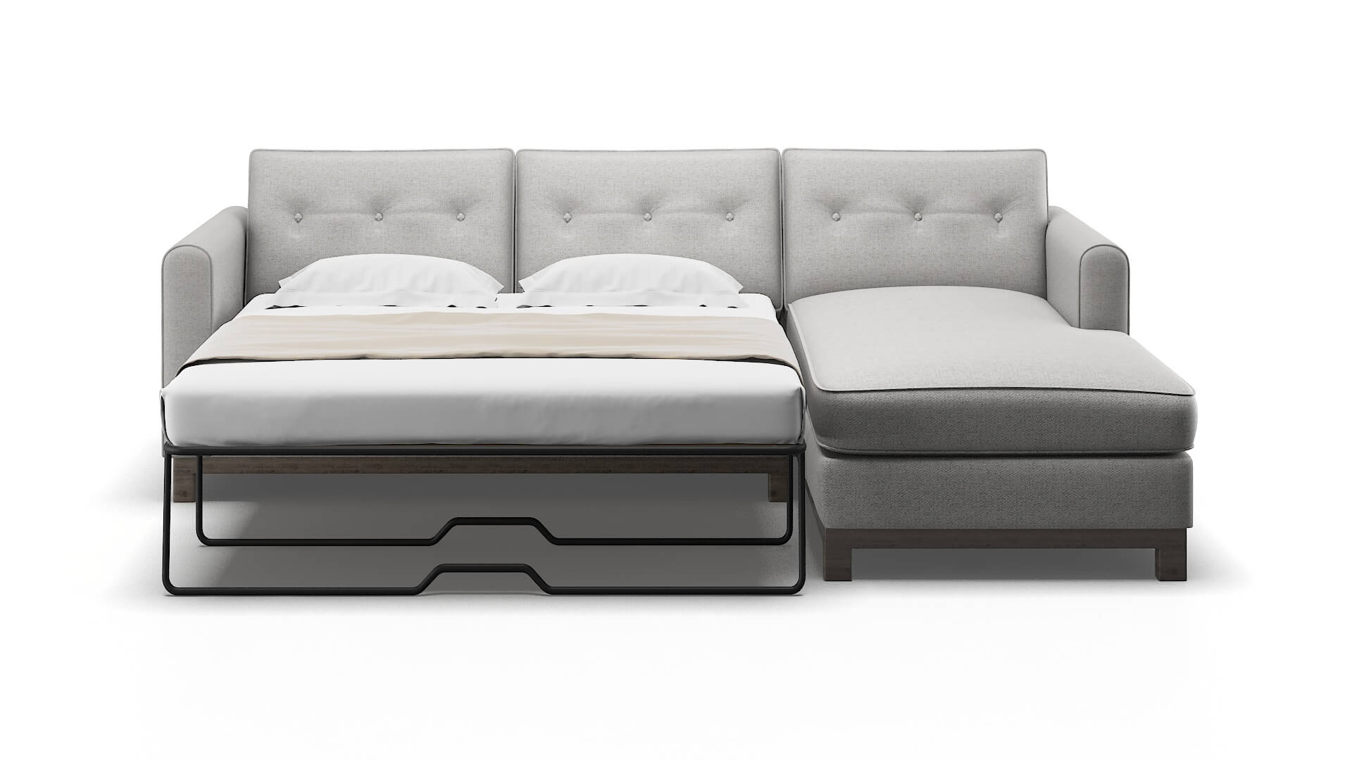 Rio Catalina Silver Panel Sleeper Espresso legs 1