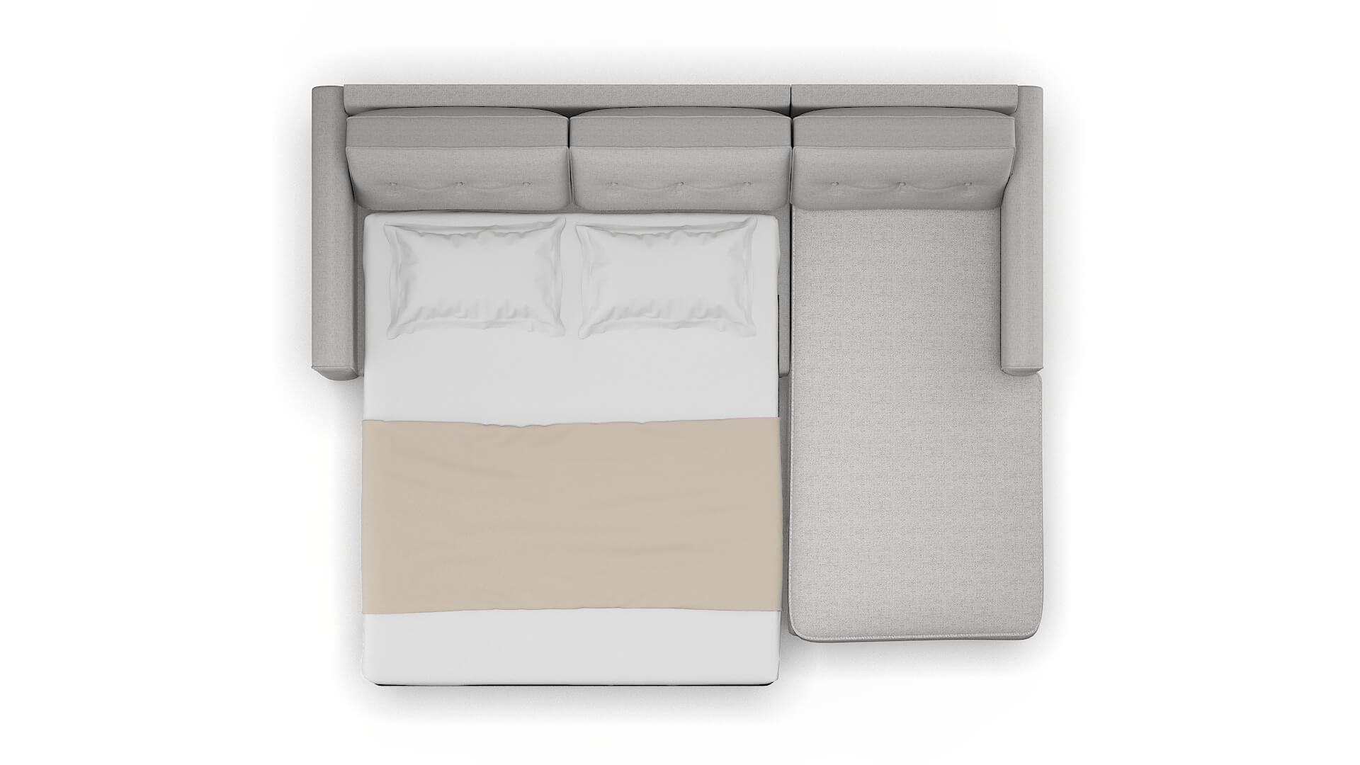 Rio Catalina Silver Panel Sleeper Espresso legs 3