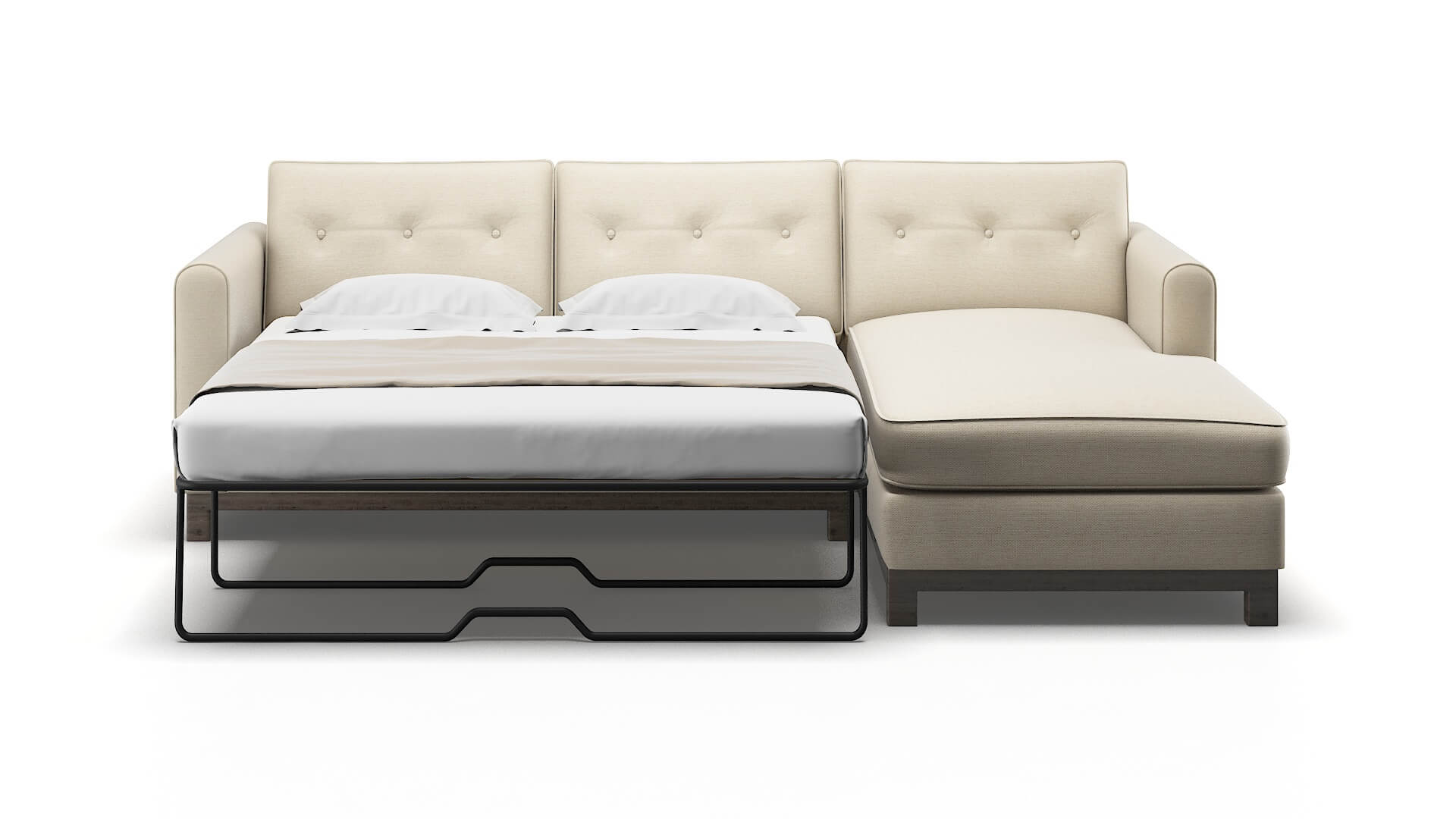 Rio Chance Sand Panel Sleeper Espresso legs 1