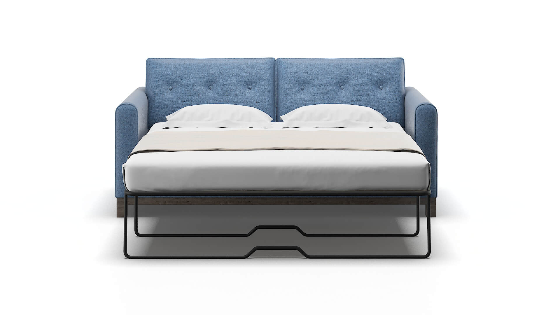 Rio Clyde Deep_ocean Sofa Sleeper Espresso legs 1