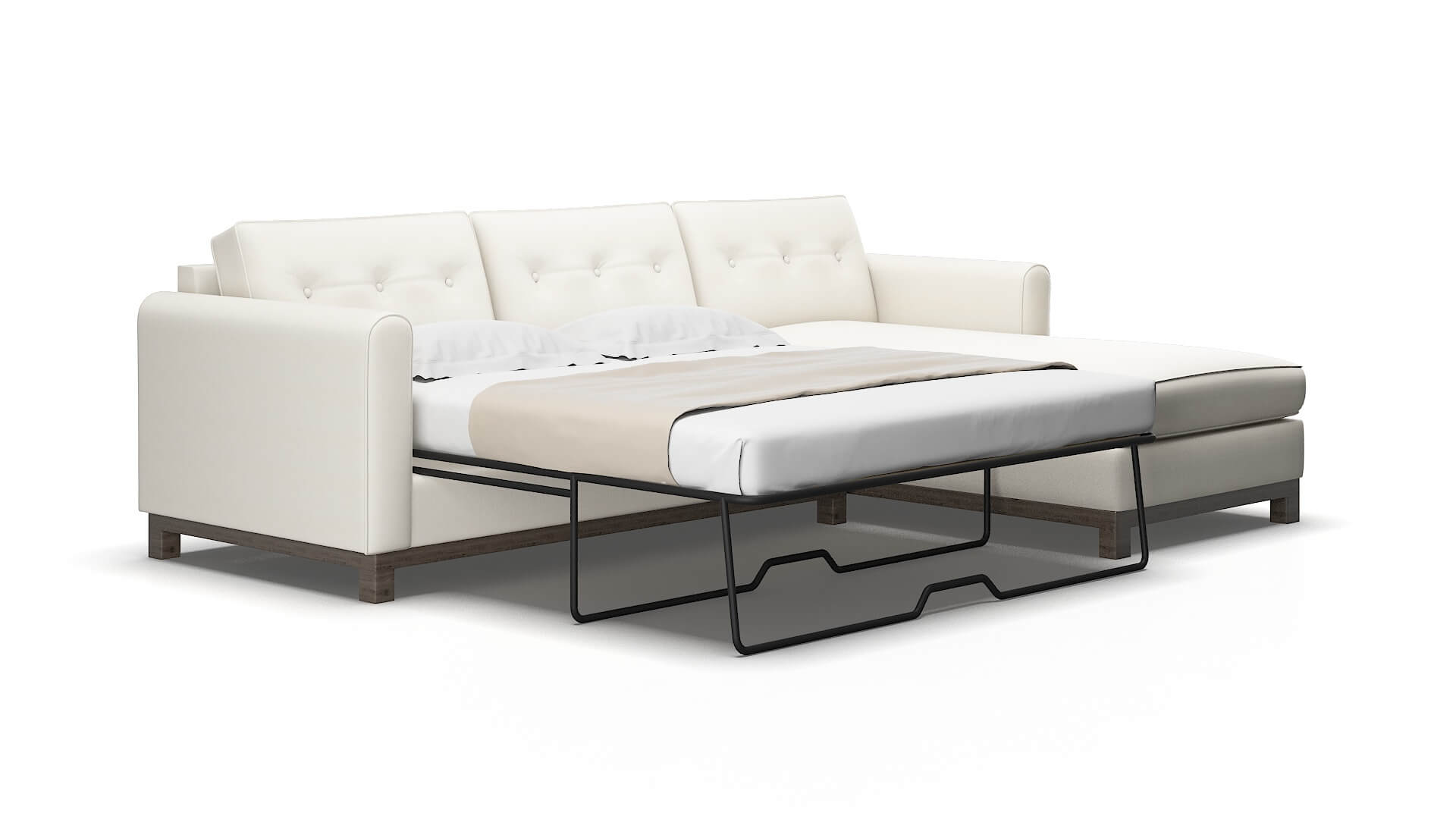 Rio Cosmo Ivory Panel Sleeper Espresso legs 2