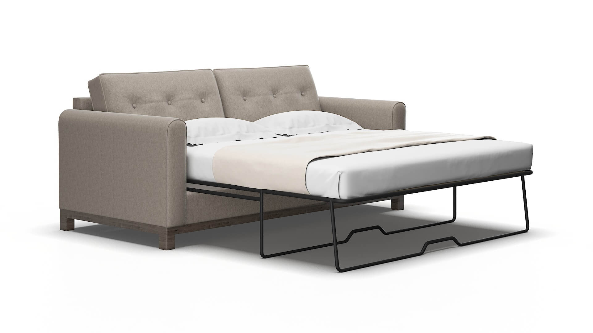 Rio Cosmo Taupe Sofa Sleeper Espresso legs 2