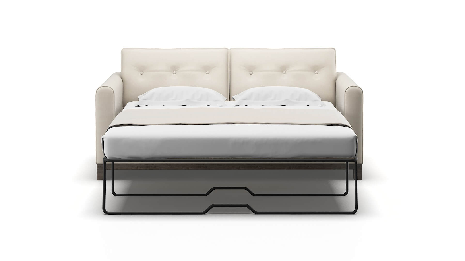 Rio Dawson Sand Sofa Sleeper Espresso legs 1
