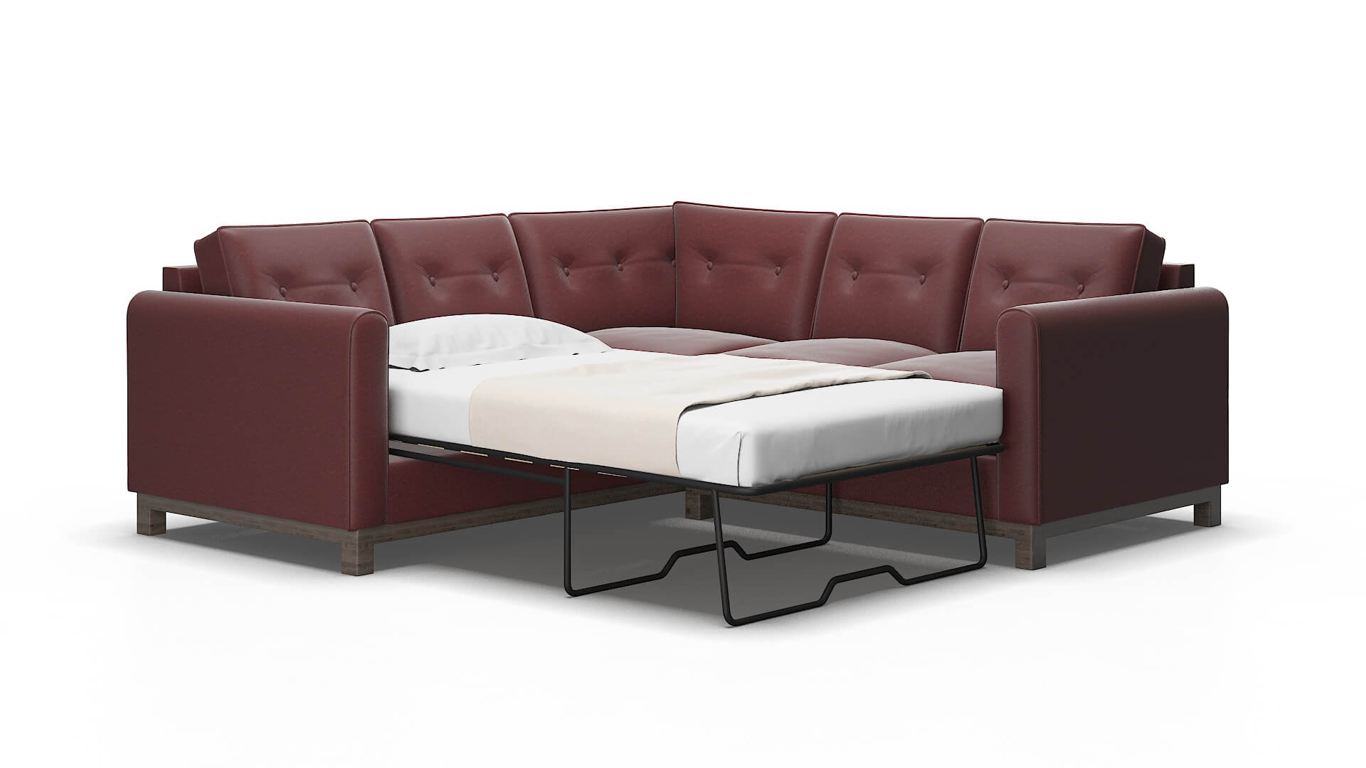Rio Derby berry Sectional sleeper Espresso Legs  2