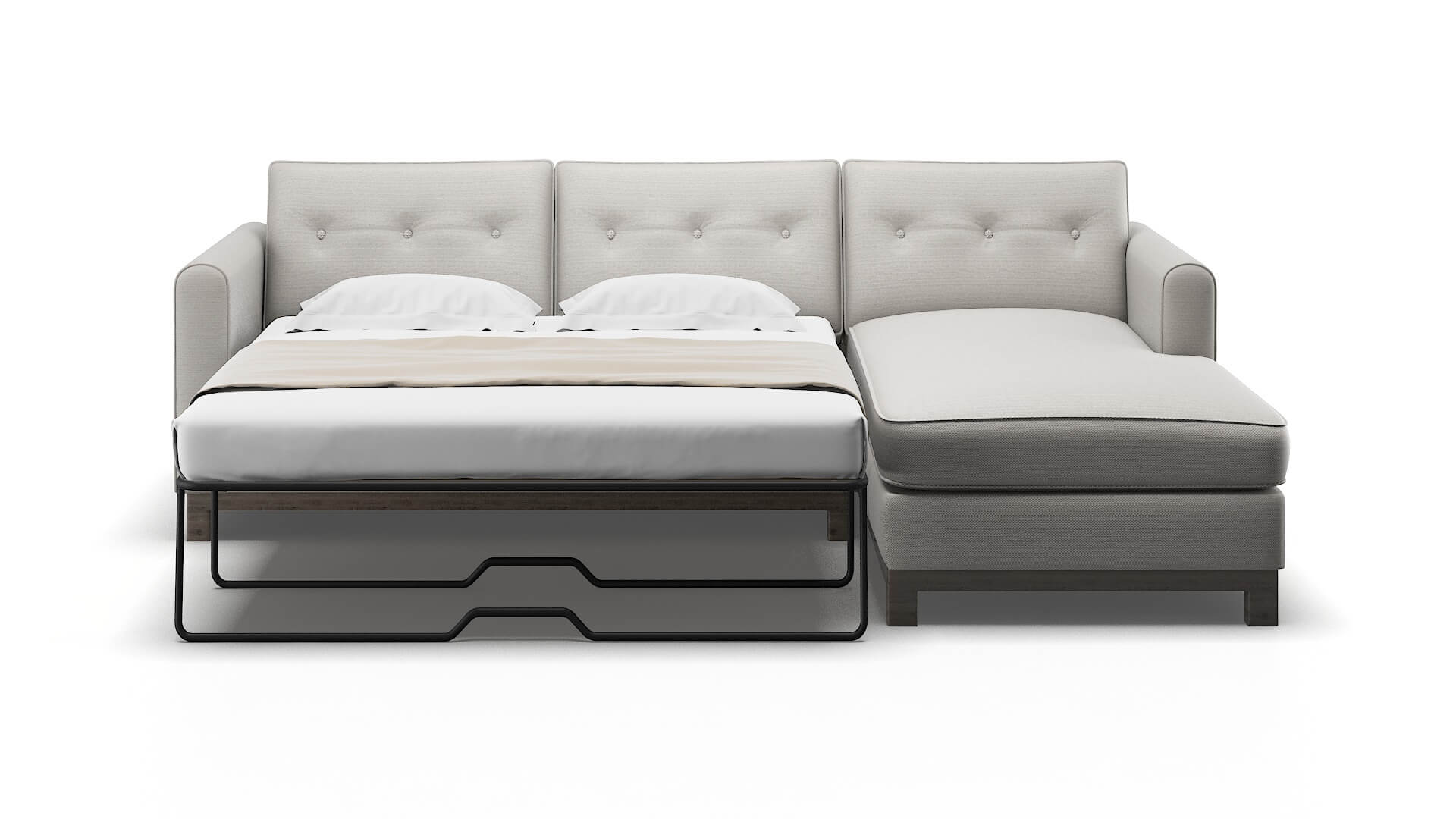 Rio Derby Grey Panel Sleeper Espresso legs 1