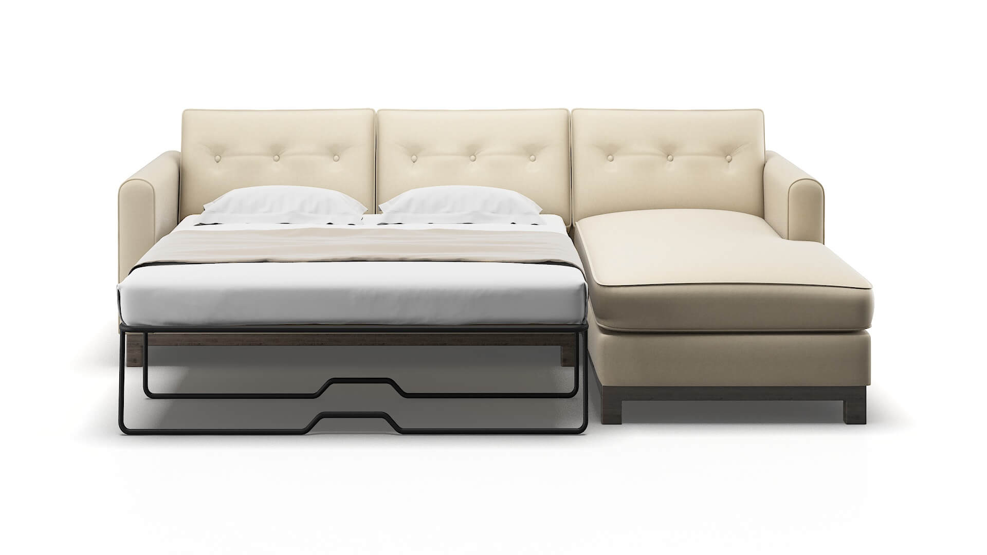 Rio Dream_d Almond Panel Sleeper Espresso legs 1