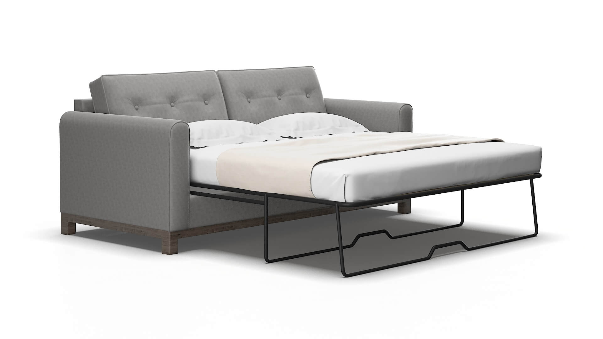 Rio Dream_d charcoal Sofa sleeper Espresso Legs  2