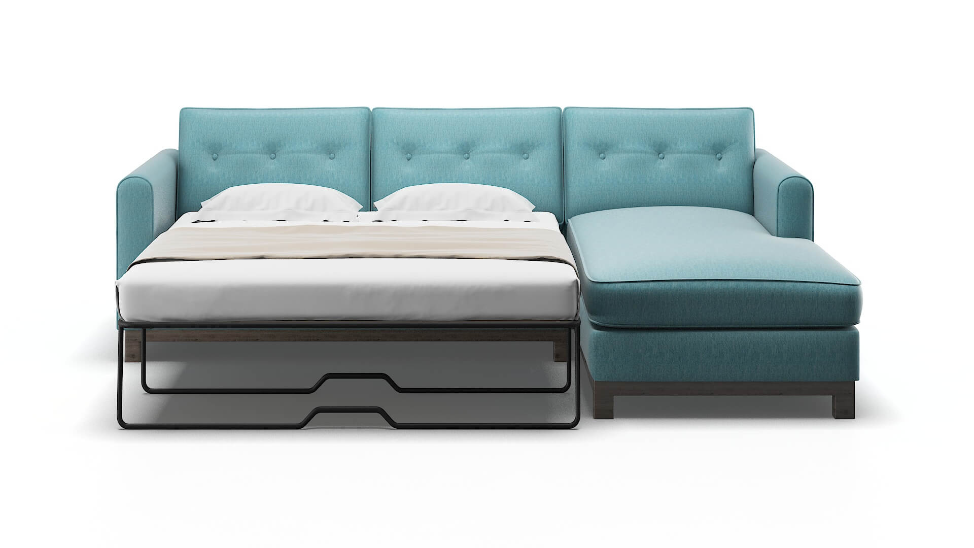 Rio Dream_d Peacock Panel Sleeper Espresso legs 1
