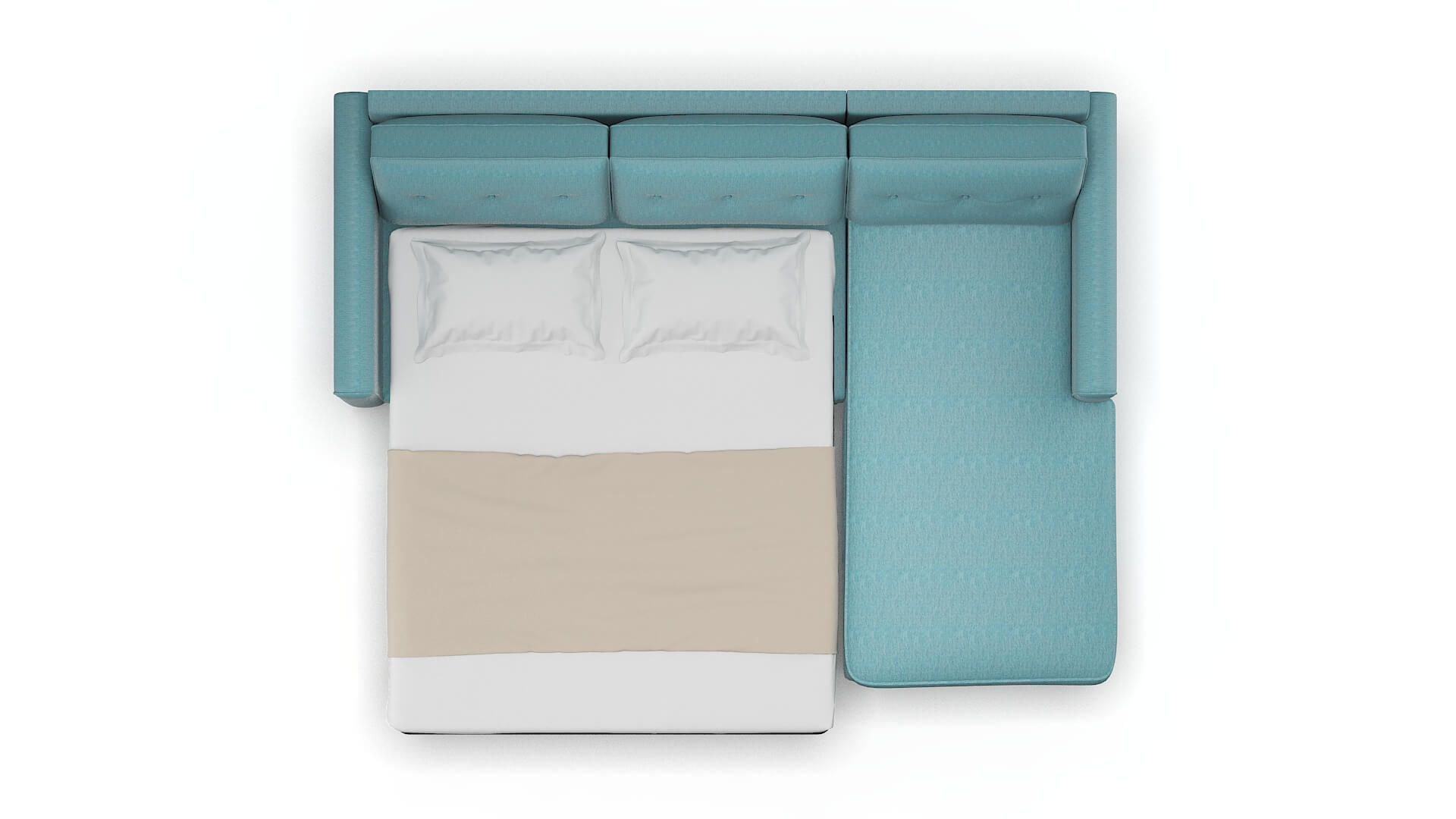 Rio Dream_d Peacock Panel Sleeper Espresso legs 3