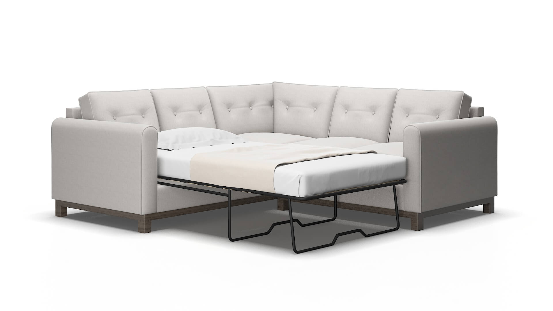 Rio Dream_d sterling Sectional sleeper Espresso Legs  2