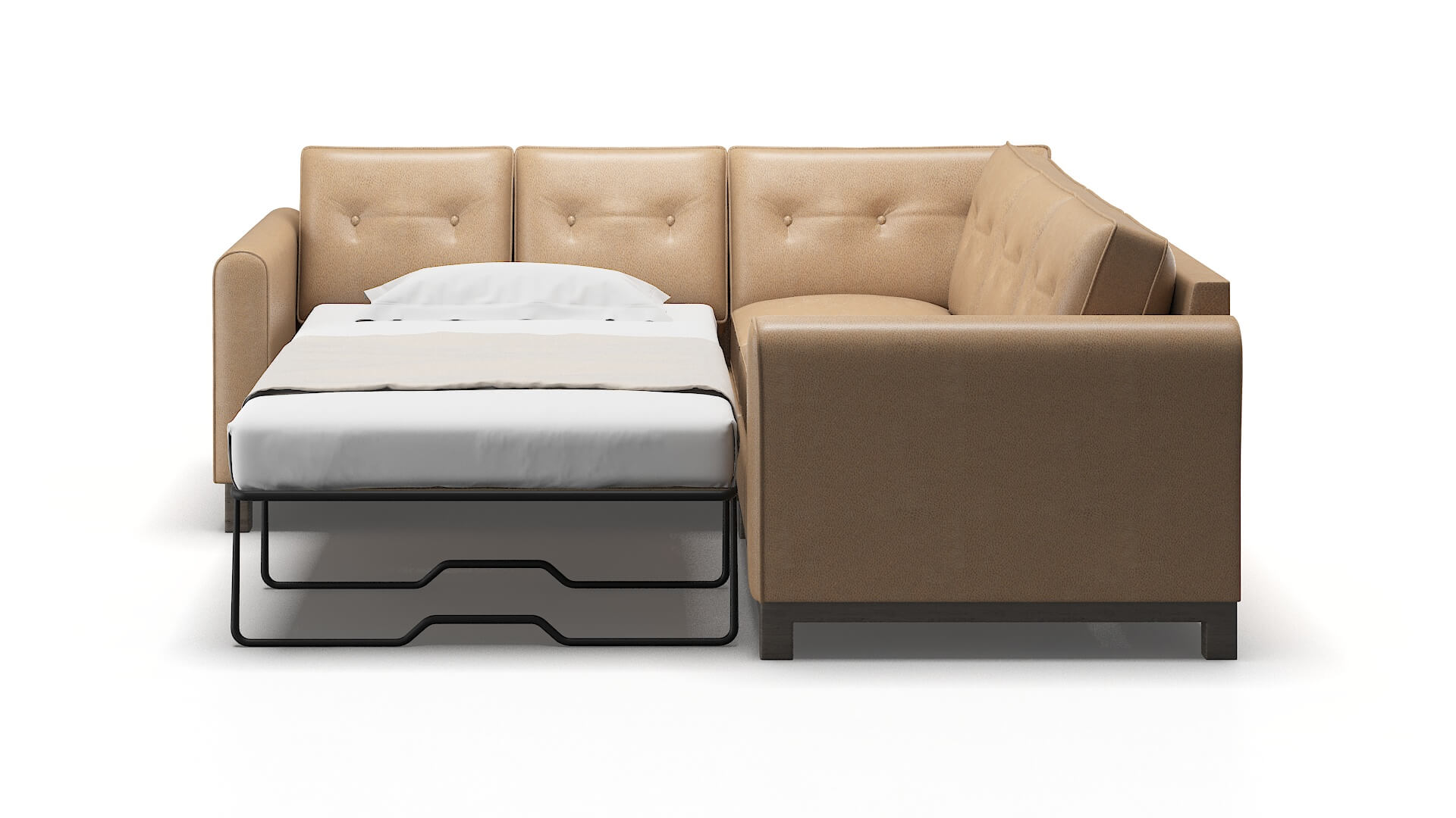 Rio Ford Dune Sectional Sleeper Espresso legs 1
