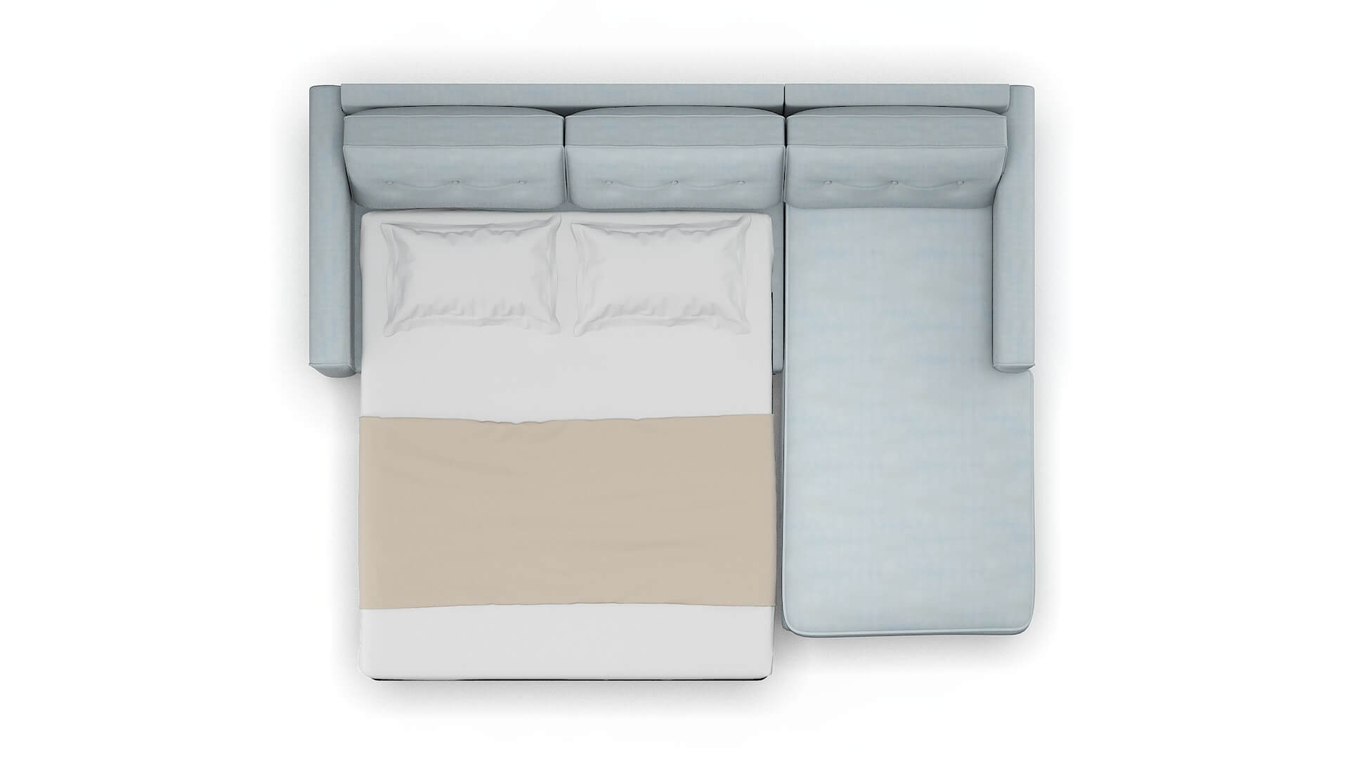 Rio Hathaway Aqua Panel Sleeper Espresso legs 3