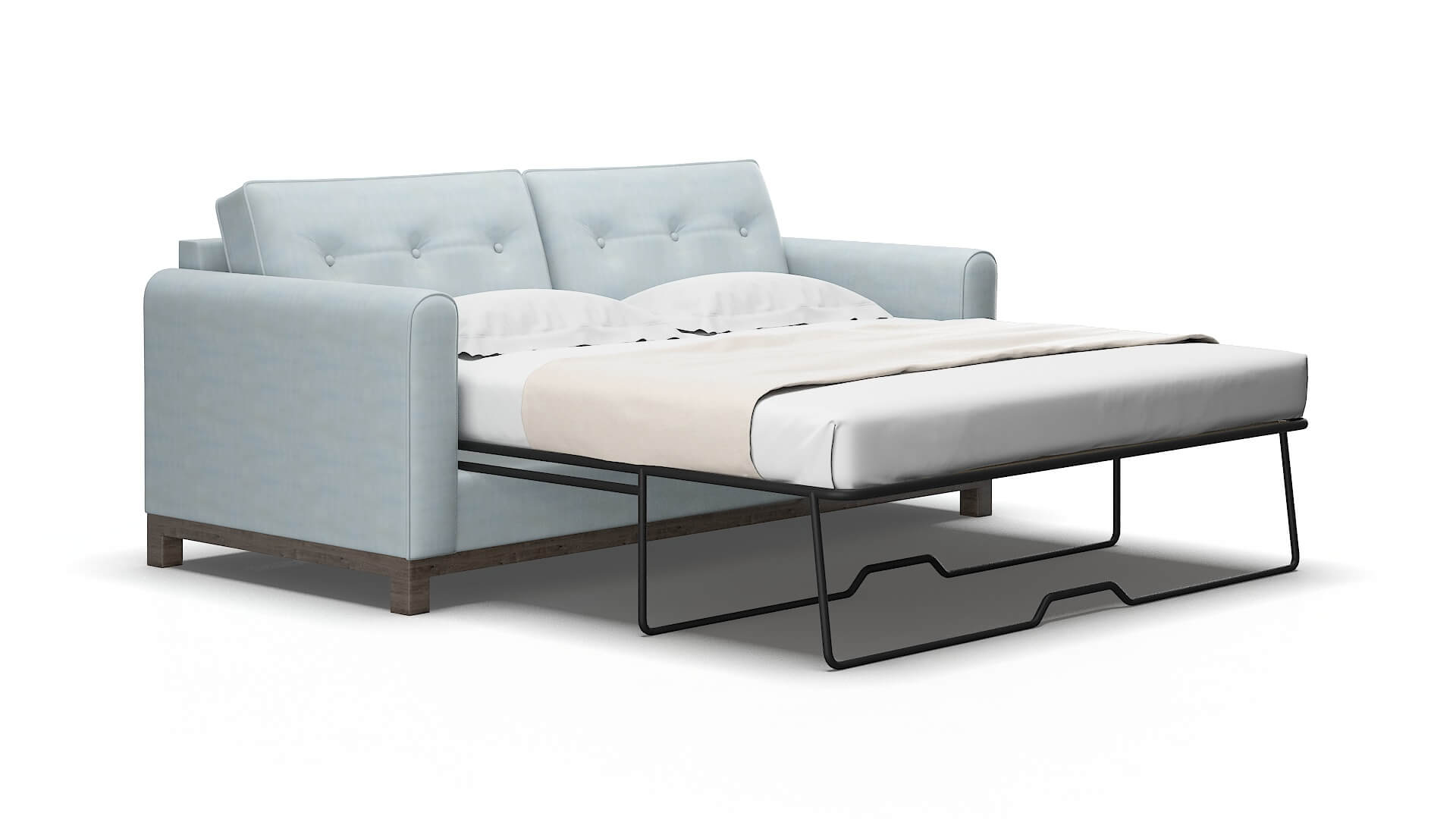 Rio Hathaway aqua Sofa sleeper Espresso Legs  2