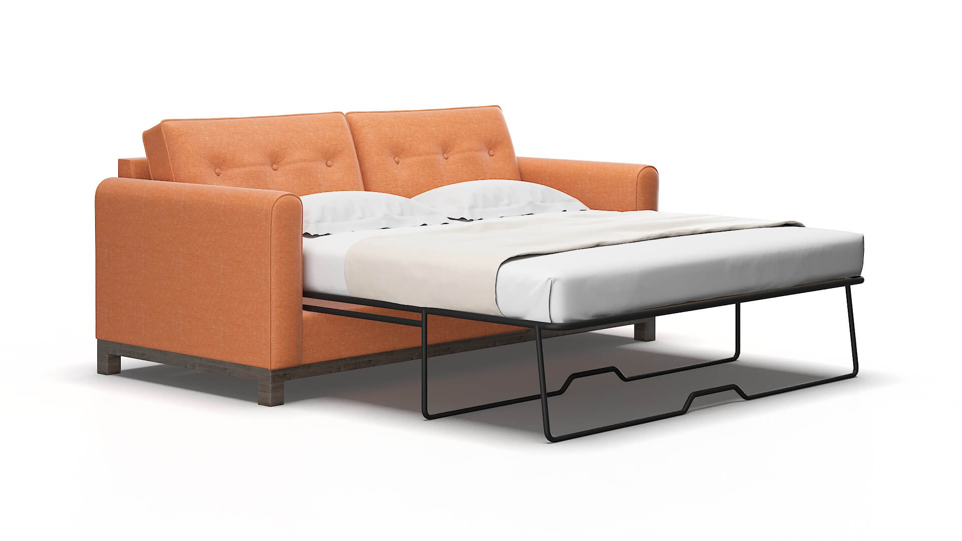 Rio Hepburn Appricot Sofa Sleeper Espresso legs 2