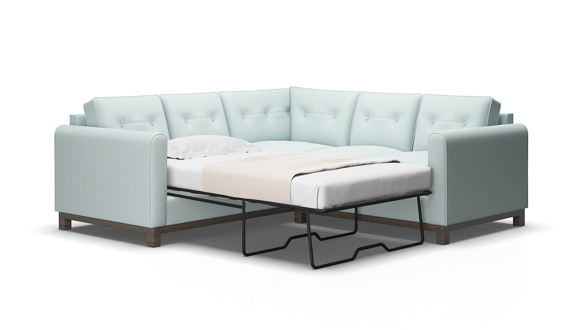 Rio Hepburn peridot Sectional sleeper Espresso Legs  2