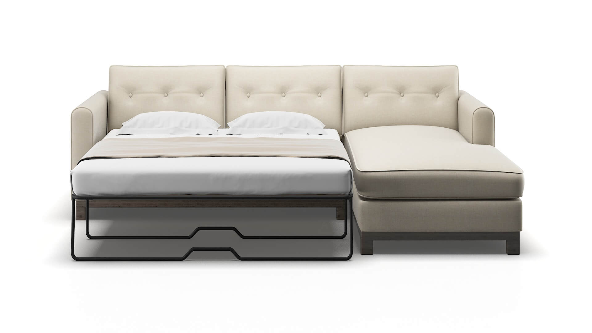 Rio Keylargo Almond Panel Sleeper Espresso legs 1