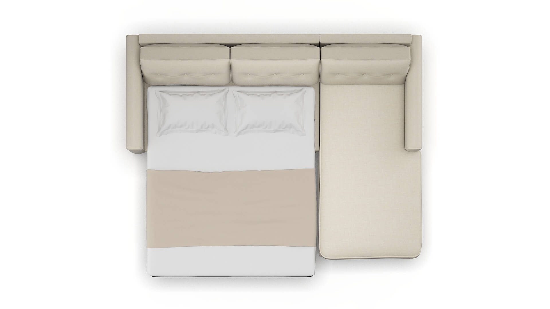 Rio Keylargo Almond Panel Sleeper Espresso legs 3