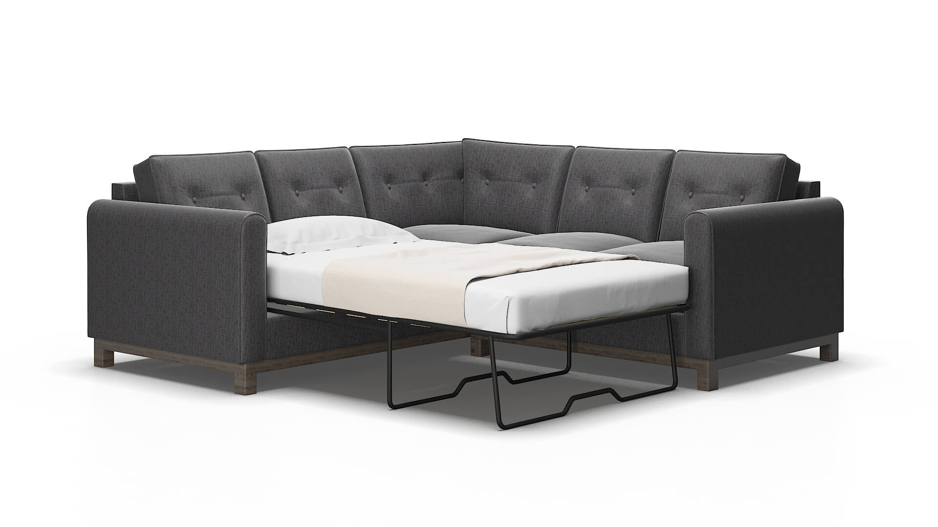 Rio Marcy Baltic Sectional Sleeper espresso legs 2