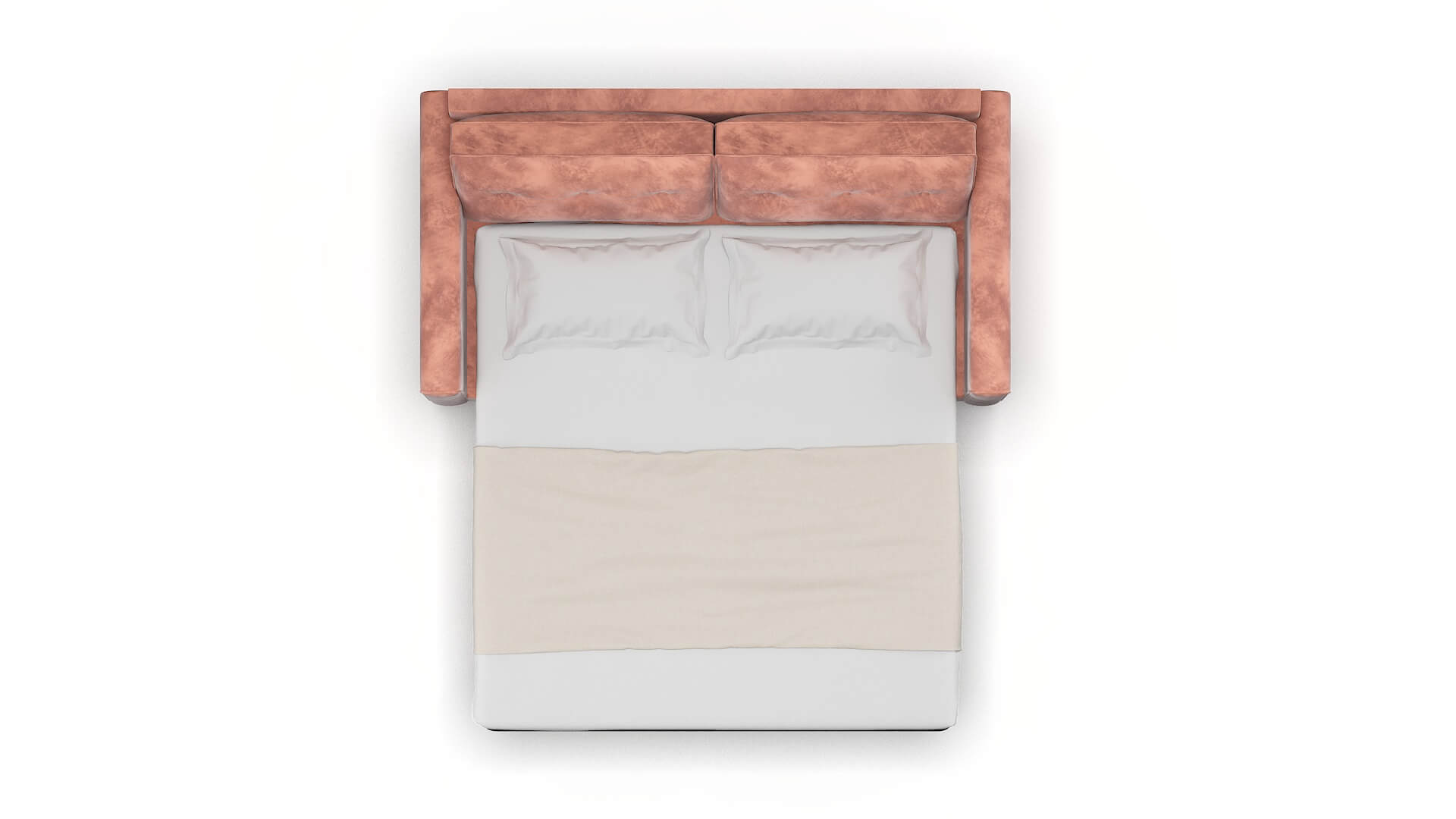 Rio Naples Blush Sofa Sleeper Espresso legs 3