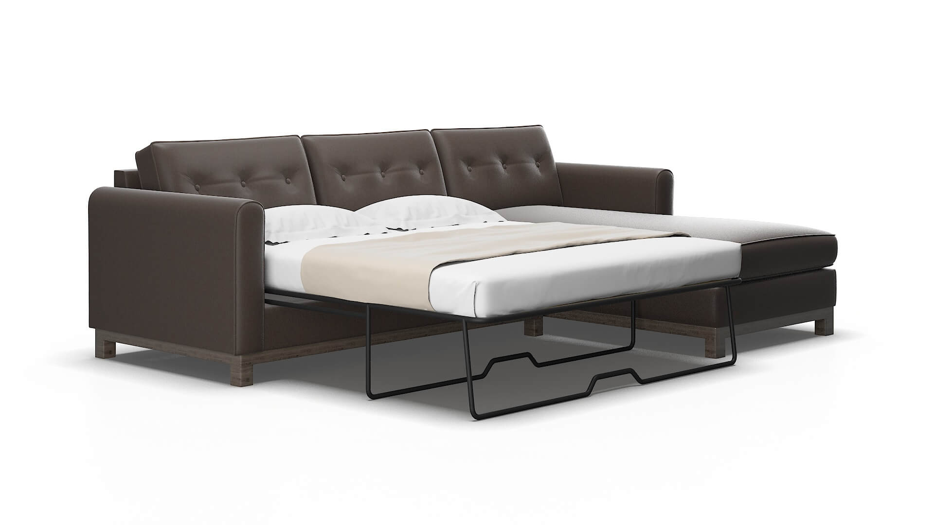 Rio Naples Graphite Panel Sleeper espresso legs 2