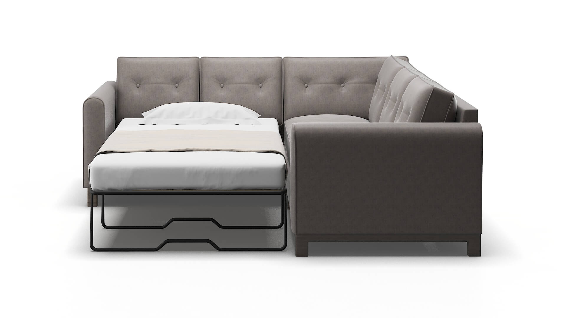 Rio Noble Otter Sectional Sleeper Espresso legs 1