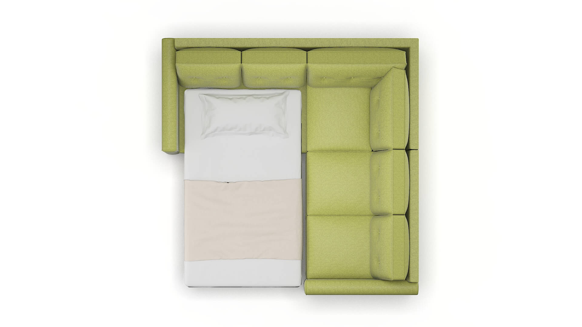 Rio Notion Appletini Sectional Sleeper Espresso legs 3