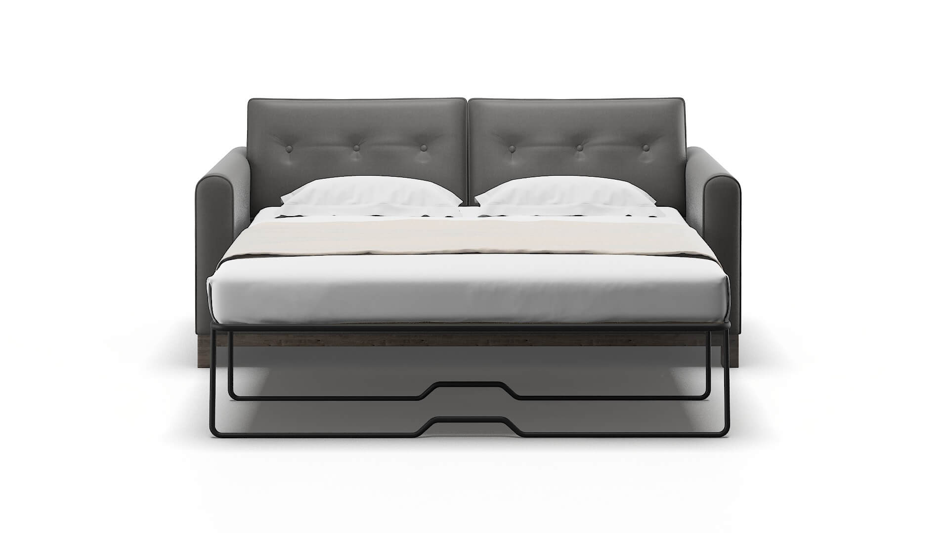 Rio Oakley Charcoal Sofa Sleeper Espresso legs 1