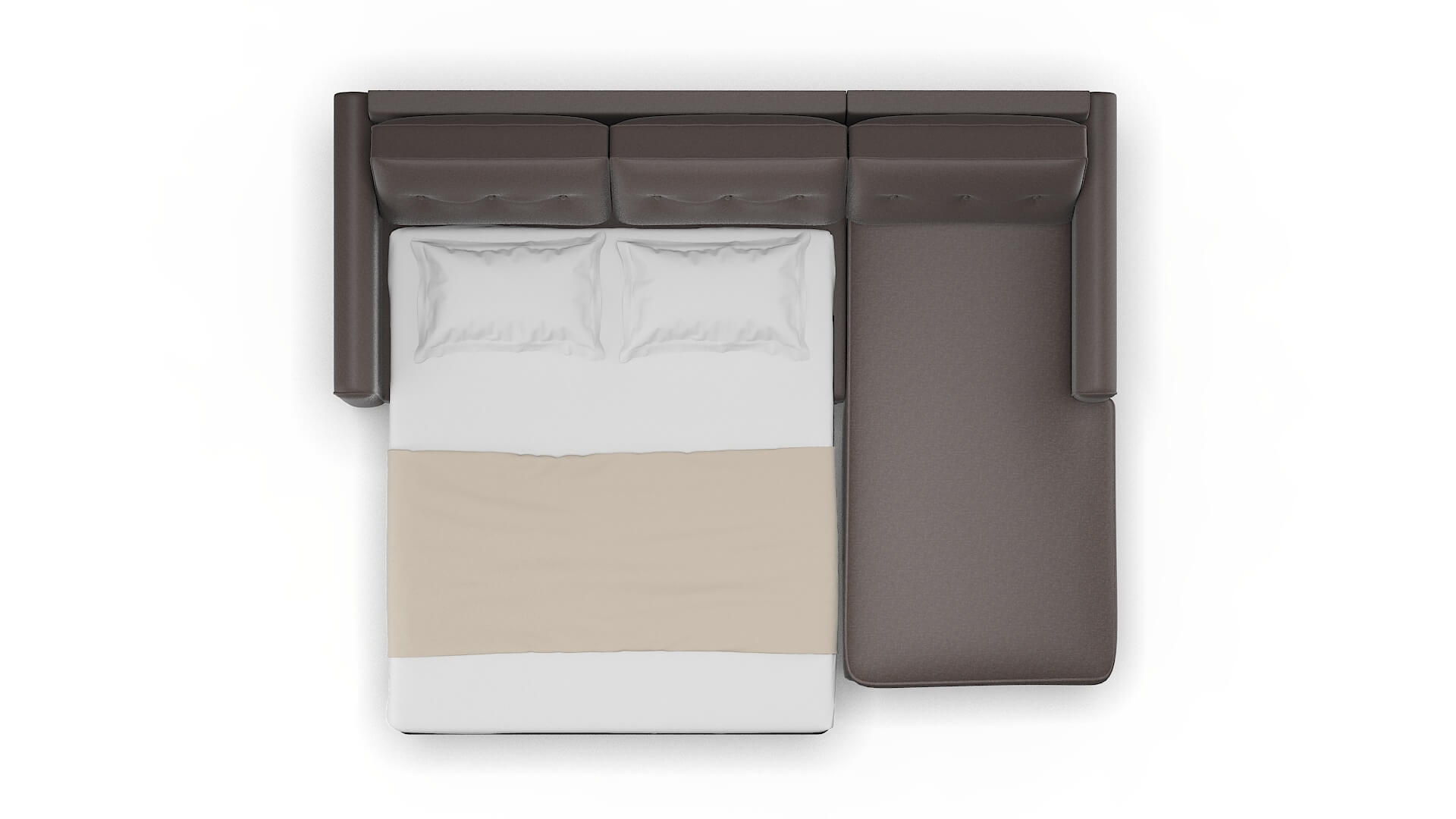 Rio Oscar Chocolate Panel Sleeper Espresso legs 3