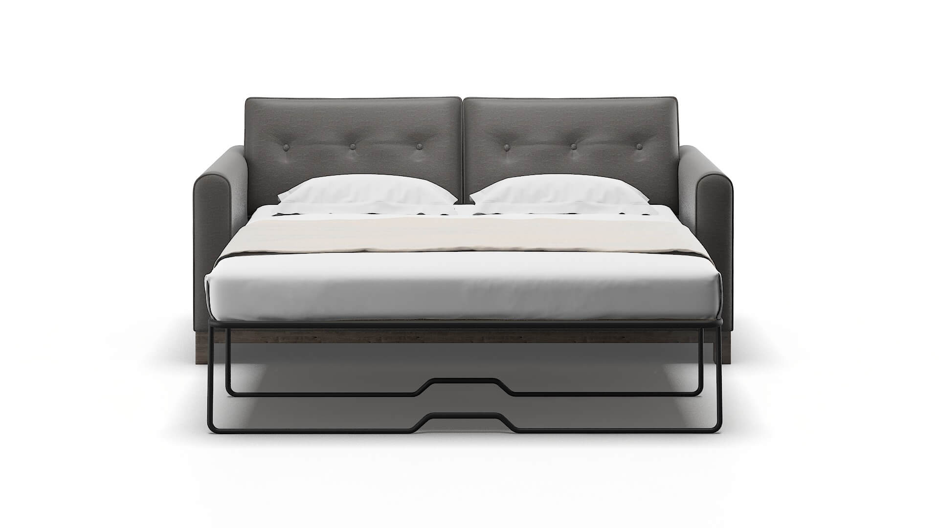 Rio Oscar Grey Sofa Sleeper Espresso legs 1