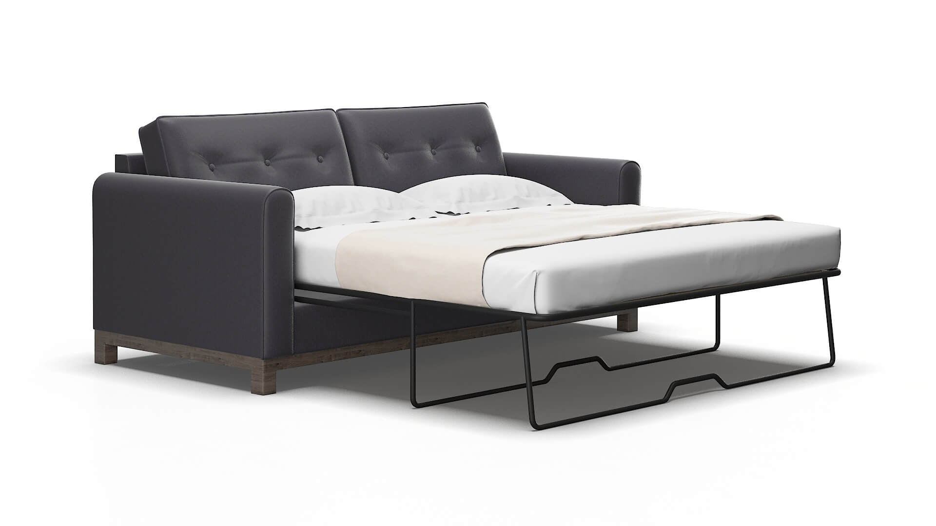 Rio Parker charcoal Sofa sleeper Espresso Legs  2