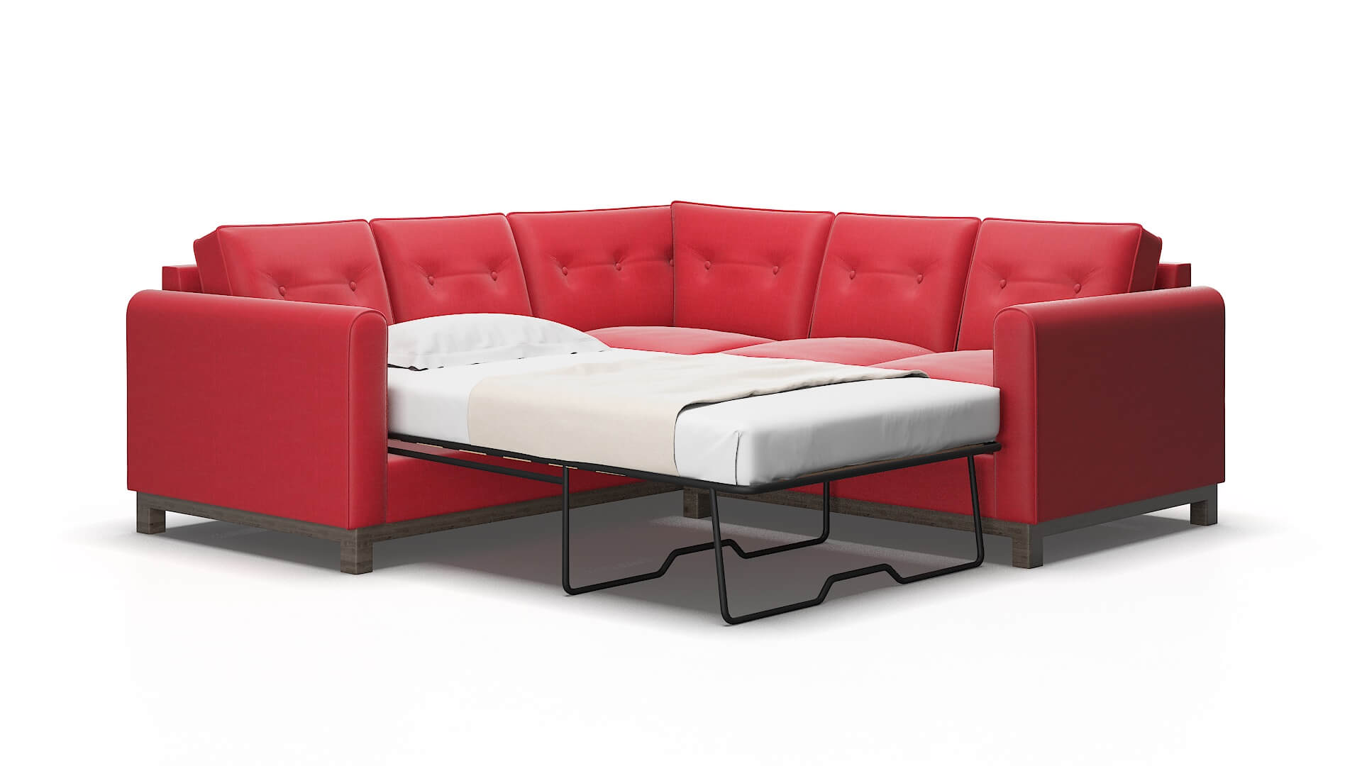 Rio Pauline Ruby Sectional Sleeper espresso legs 2