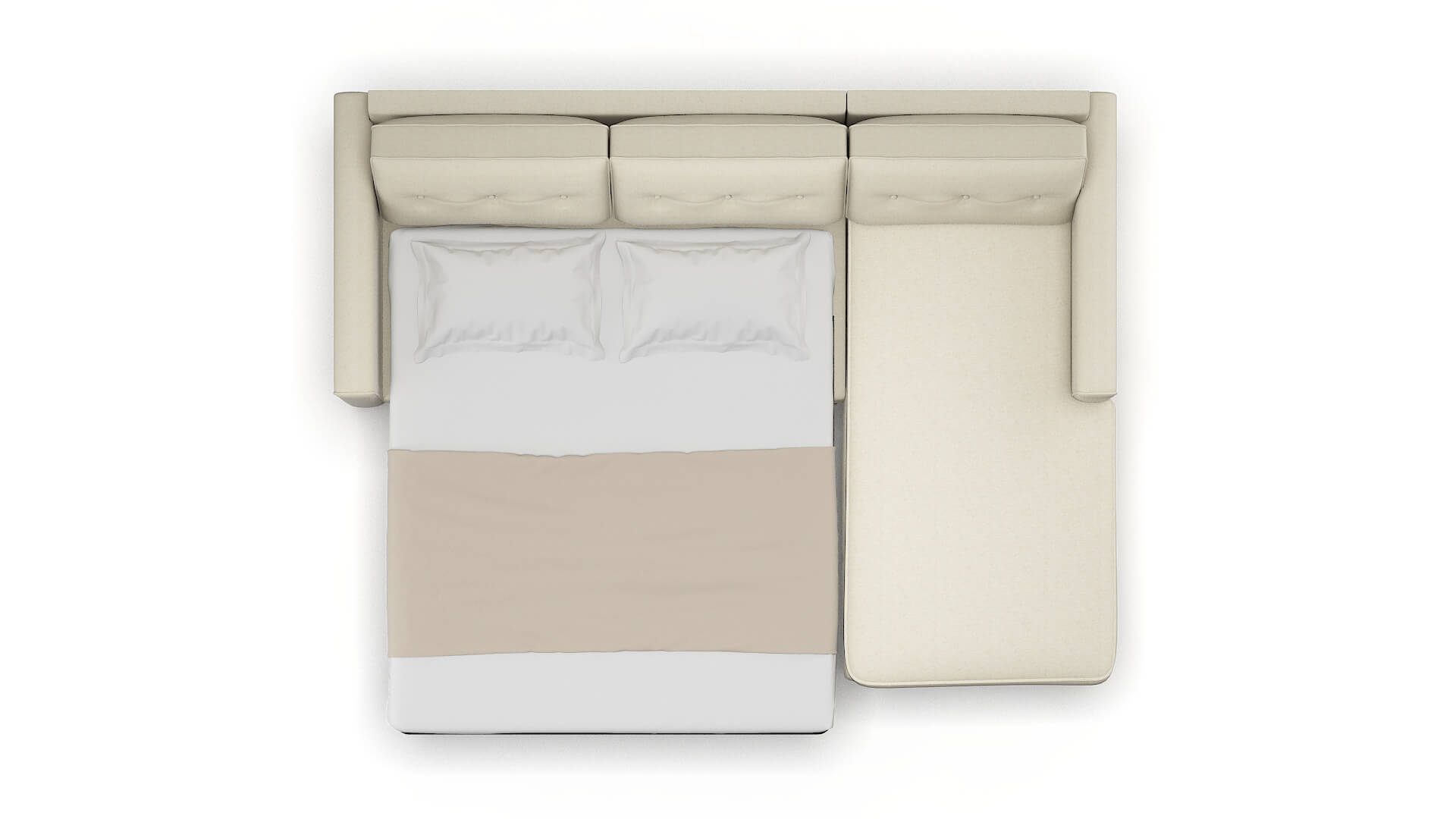Rio Phoenix Ivory Panel Sleeper Espresso legs 3